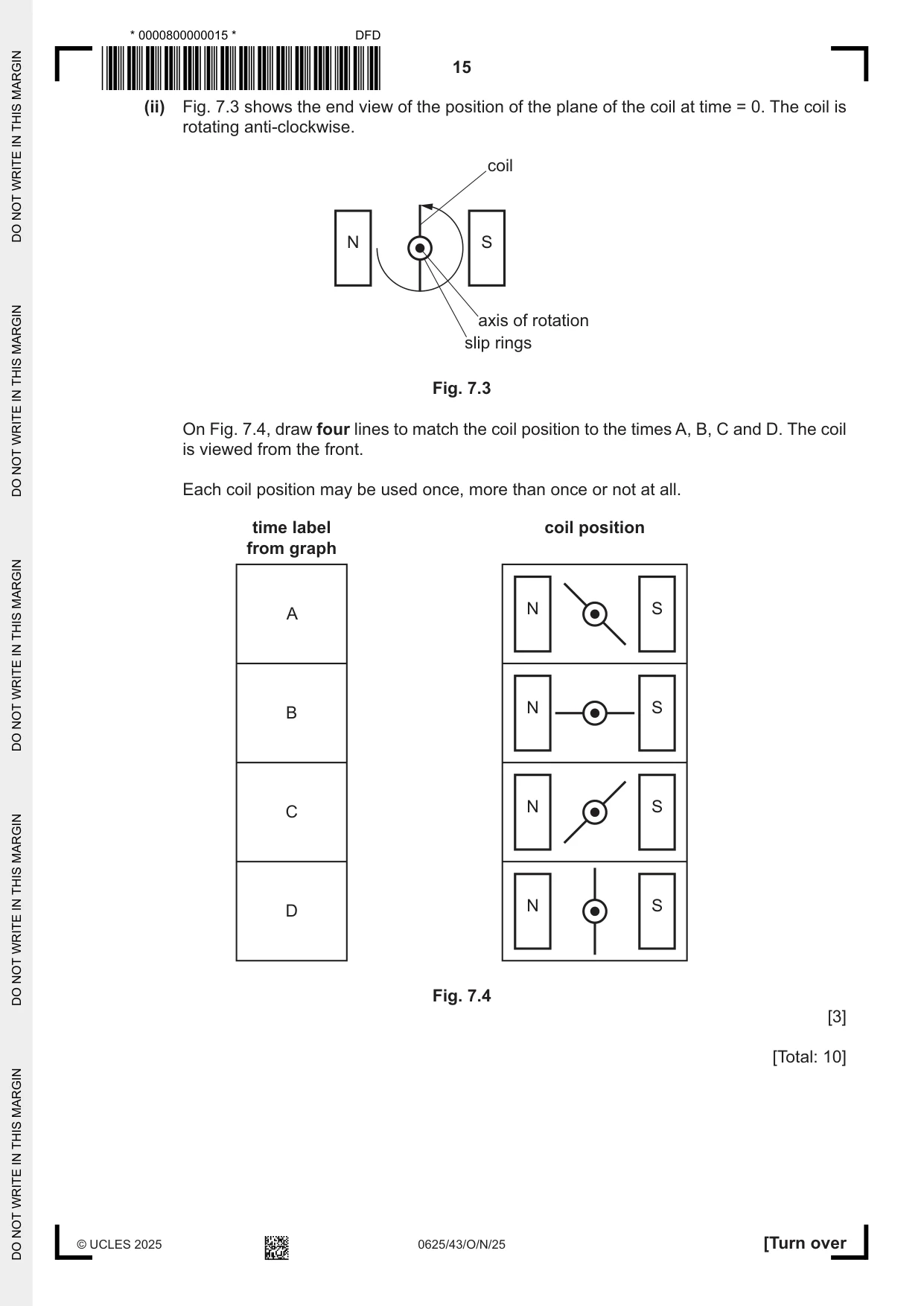 Cambridge IGCSE Physics 0625 2025 Oct/Nov Paper 4 · Variant 3 question paper, page 15 of 20