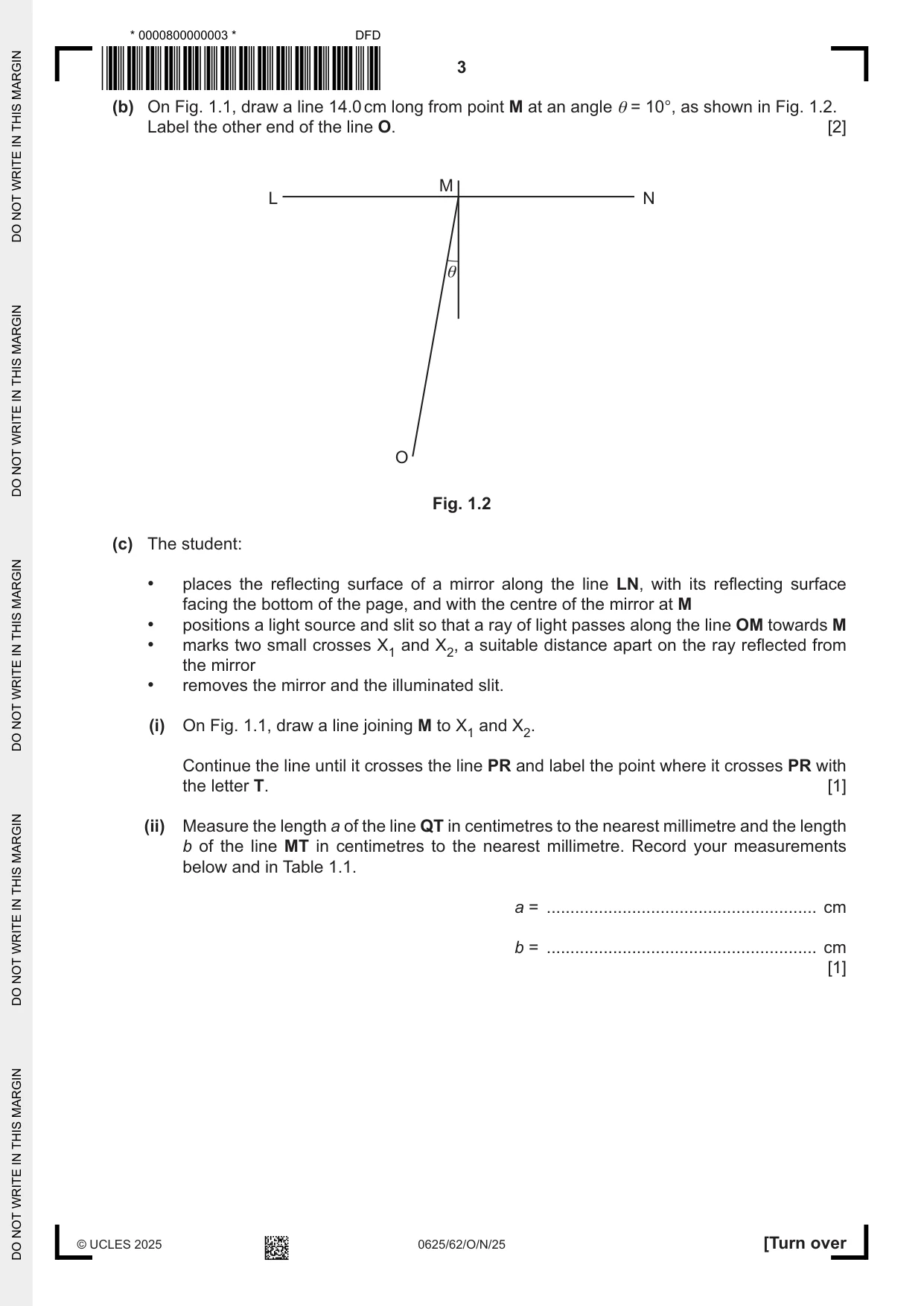 Cambridge IGCSE Physics 0625 2025 Oct/Nov Paper 6 · Variant 2 question paper, page 3 of 16