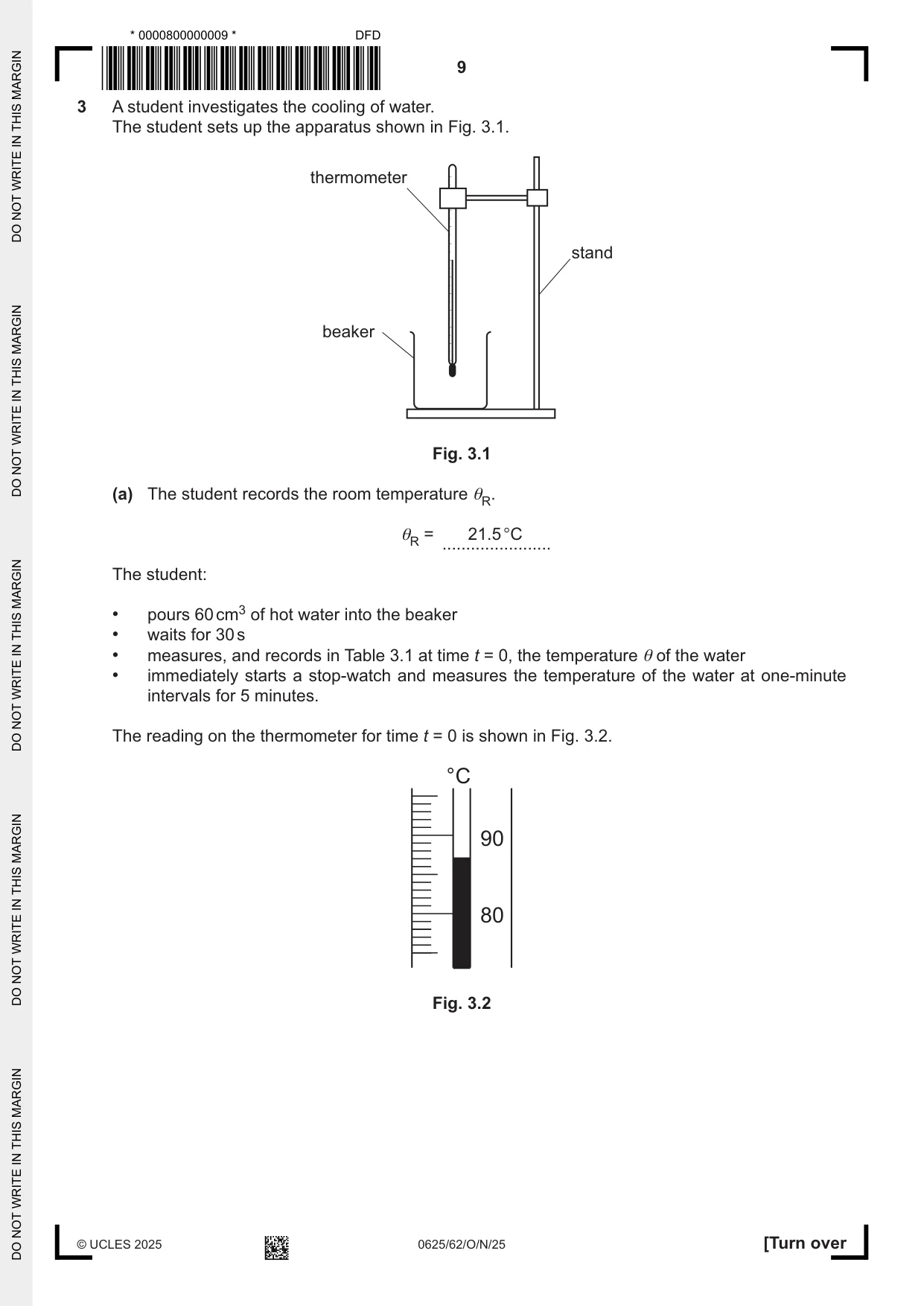 Cambridge IGCSE Physics 0625 2025 Oct/Nov Paper 6 · Variant 2 question paper, page 9 of 16