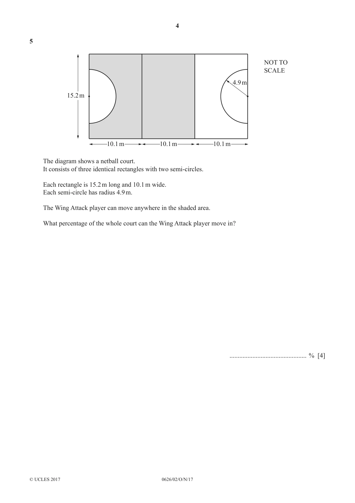 Cambridge IGCSE Mathematics (9-1) (UK only) 0626 2017 Oct/Nov Paper 2 · Variant 1 question paper, page 4 of 16
