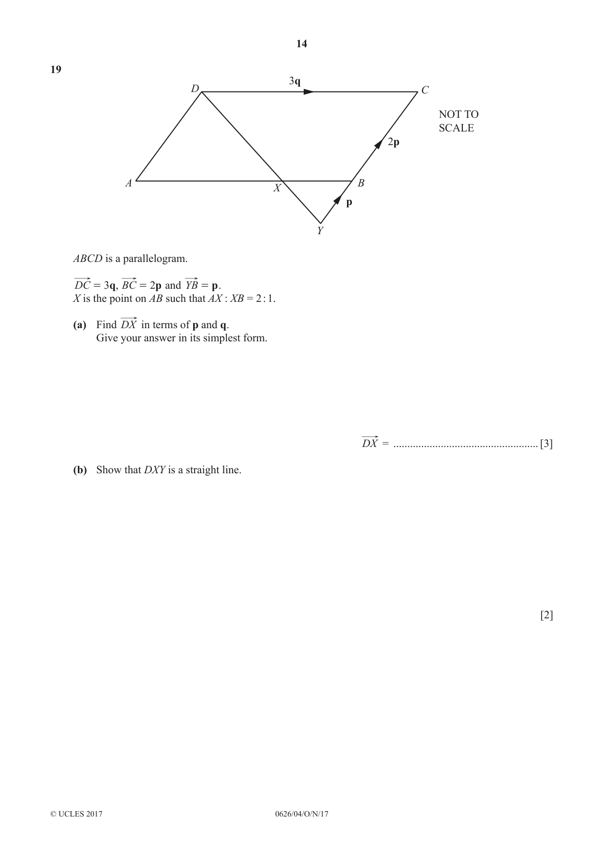 Cambridge IGCSE Mathematics (9-1) (UK only) 0626 2017 Oct/Nov Paper 4 · Variant 1 question paper, page 14 of 16