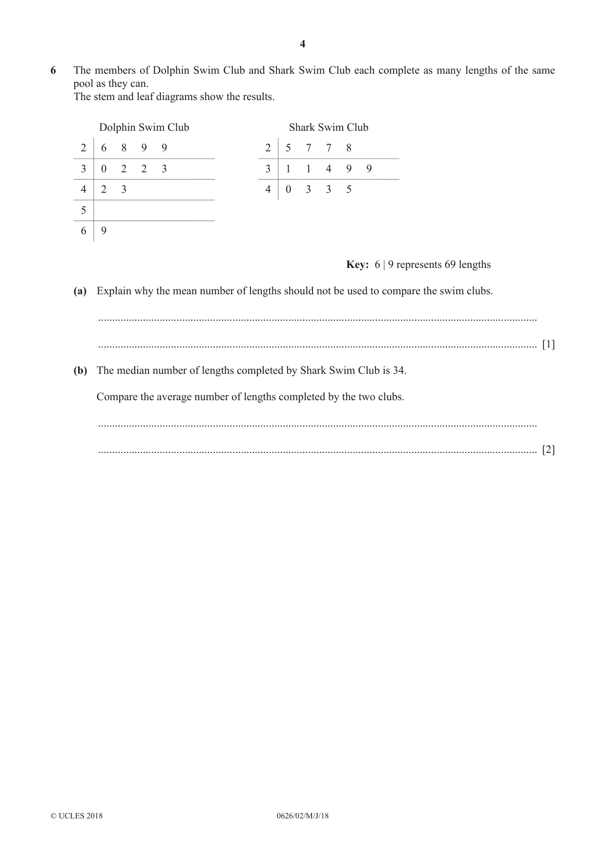 Cambridge IGCSE Mathematics (9-1) (UK only) 0626 2018 May/June Paper 2 · Variant 0 question paper, page 4 of 16
