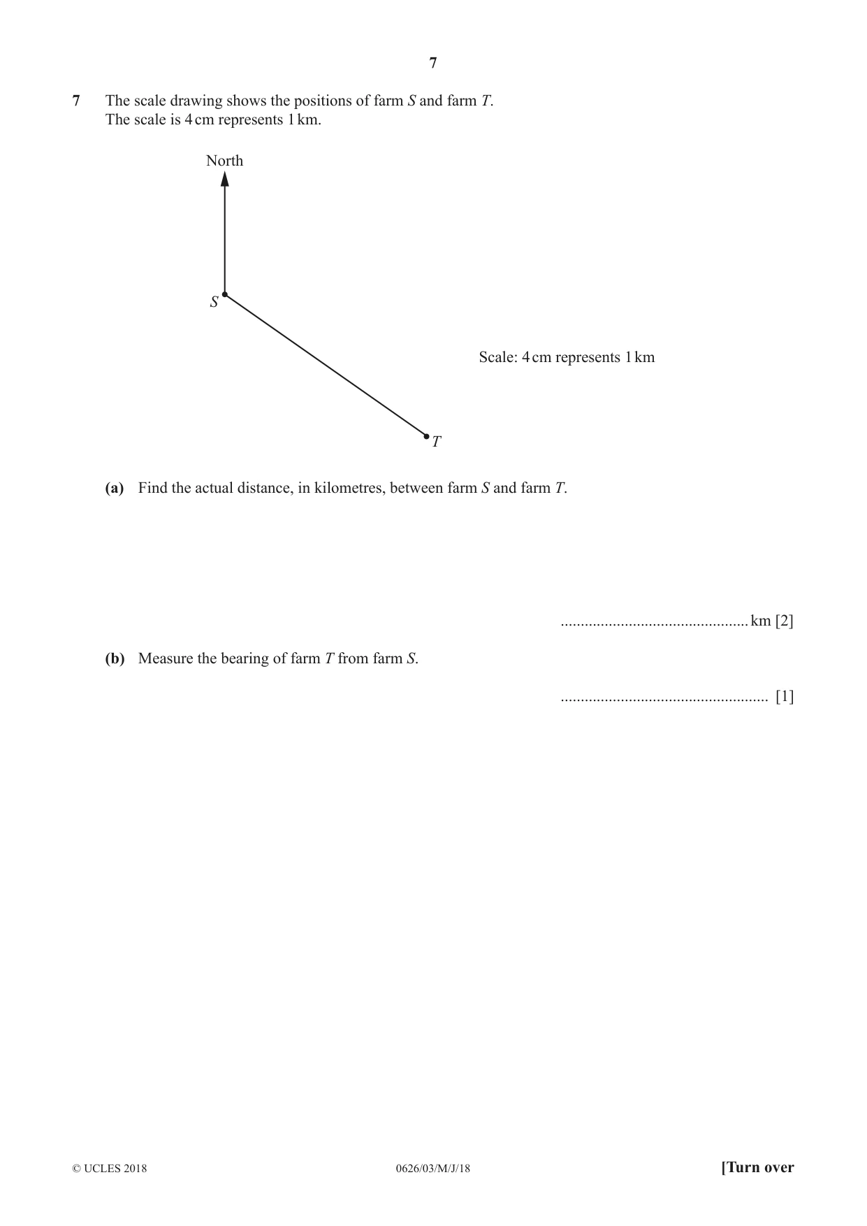 Cambridge IGCSE Mathematics (9-1) (UK only) 0626 2018 May/June Paper 3 · Variant 0 question paper, page 7 of 20