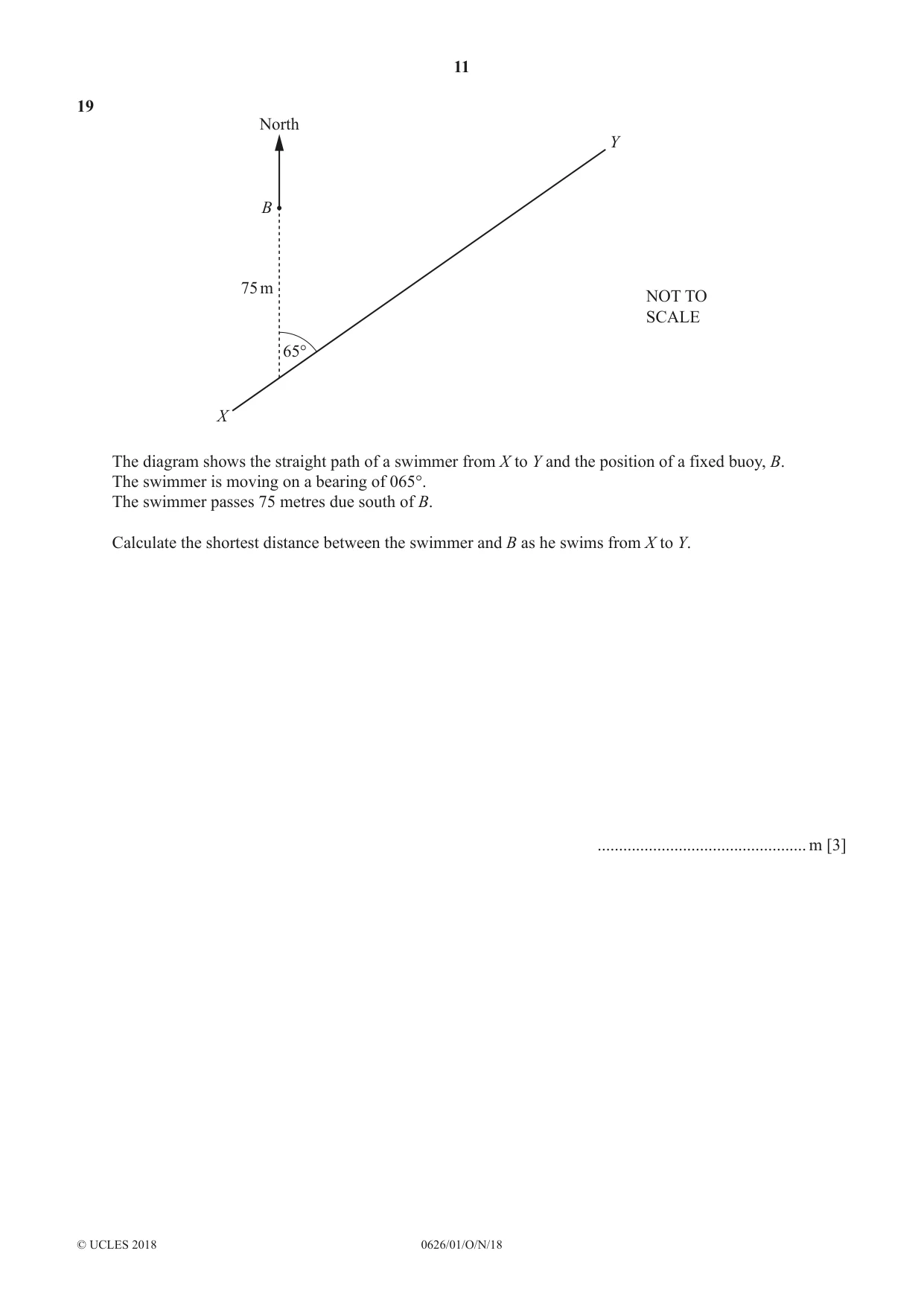 Cambridge IGCSE Mathematics (9-1) (UK only) 0626 2018 Oct/Nov Paper 1 · Variant 0 question paper, page 11 of 12