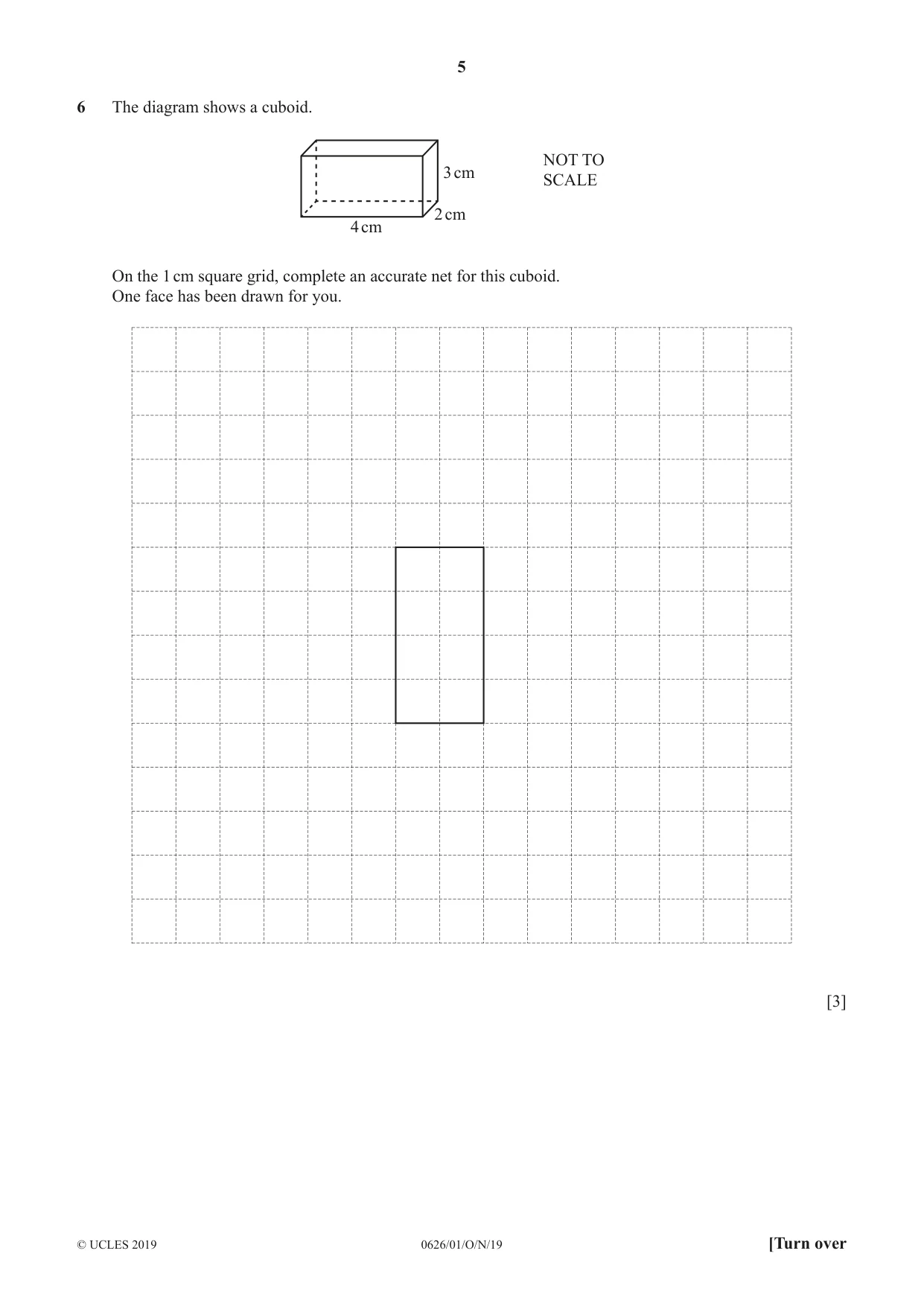 Cambridge IGCSE Mathematics (9-1) (UK only) 0626 2019 Oct/Nov Paper 1 · Variant 1 question paper, page 5 of 16