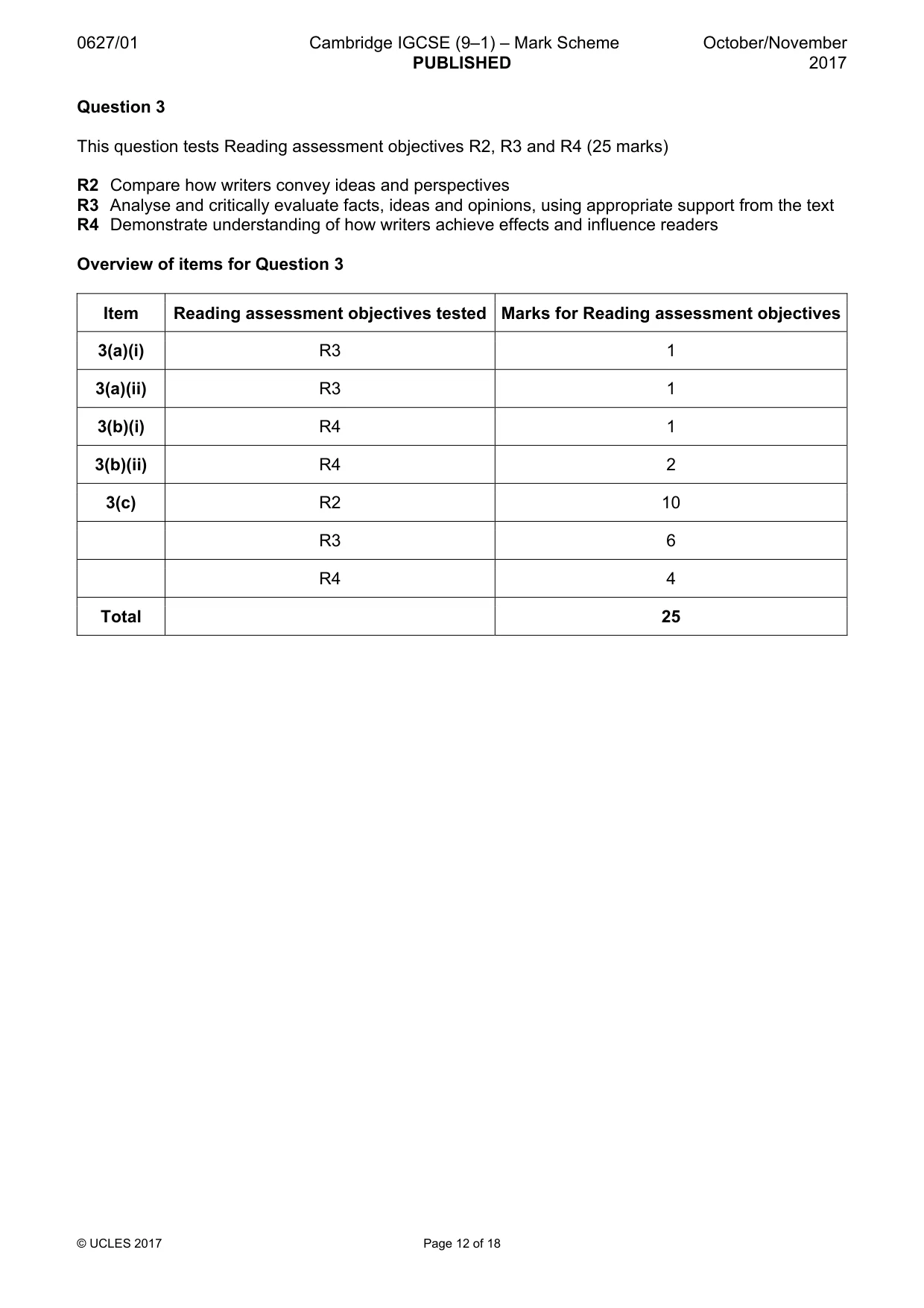 Mark scheme, page 12 of 18