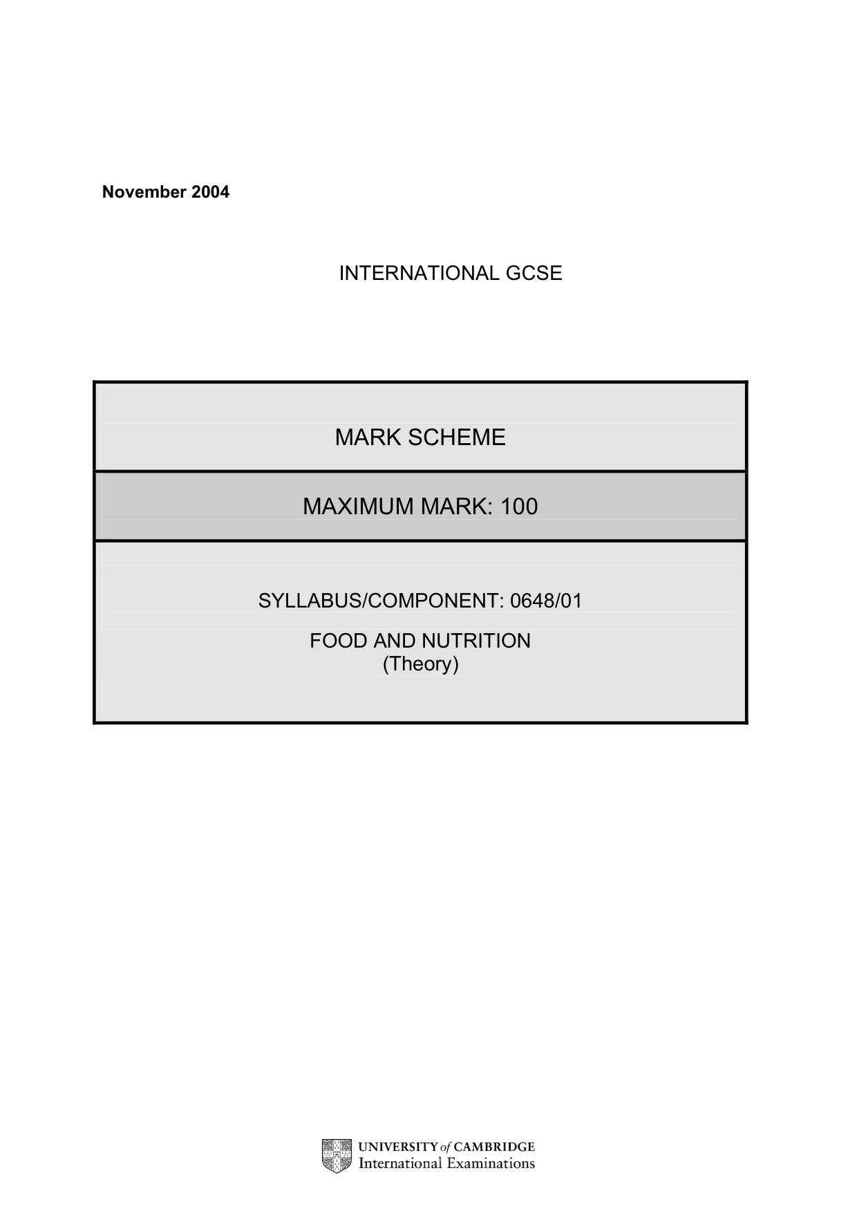 Mark scheme, page 3 of 9