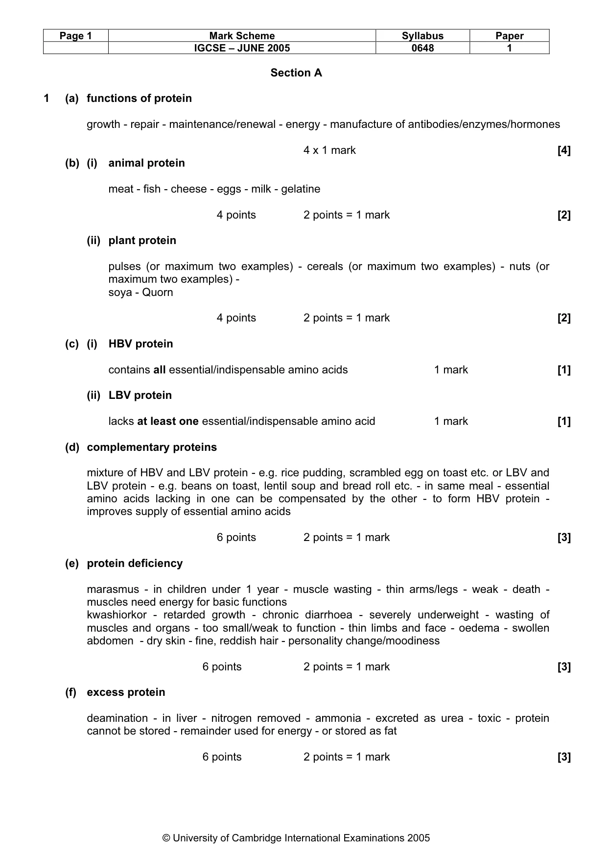 Mark scheme, page 4 of 13