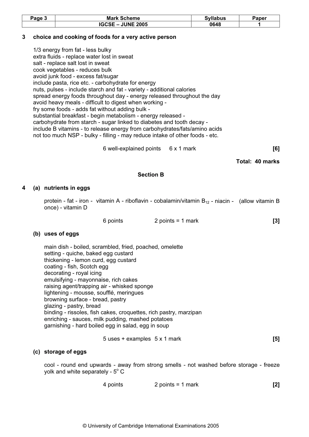 Mark scheme, page 6 of 13