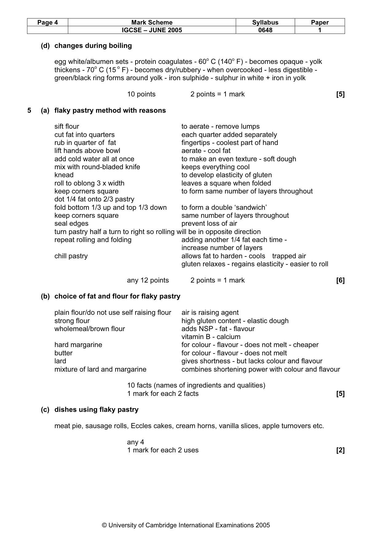 Mark scheme, page 7 of 13