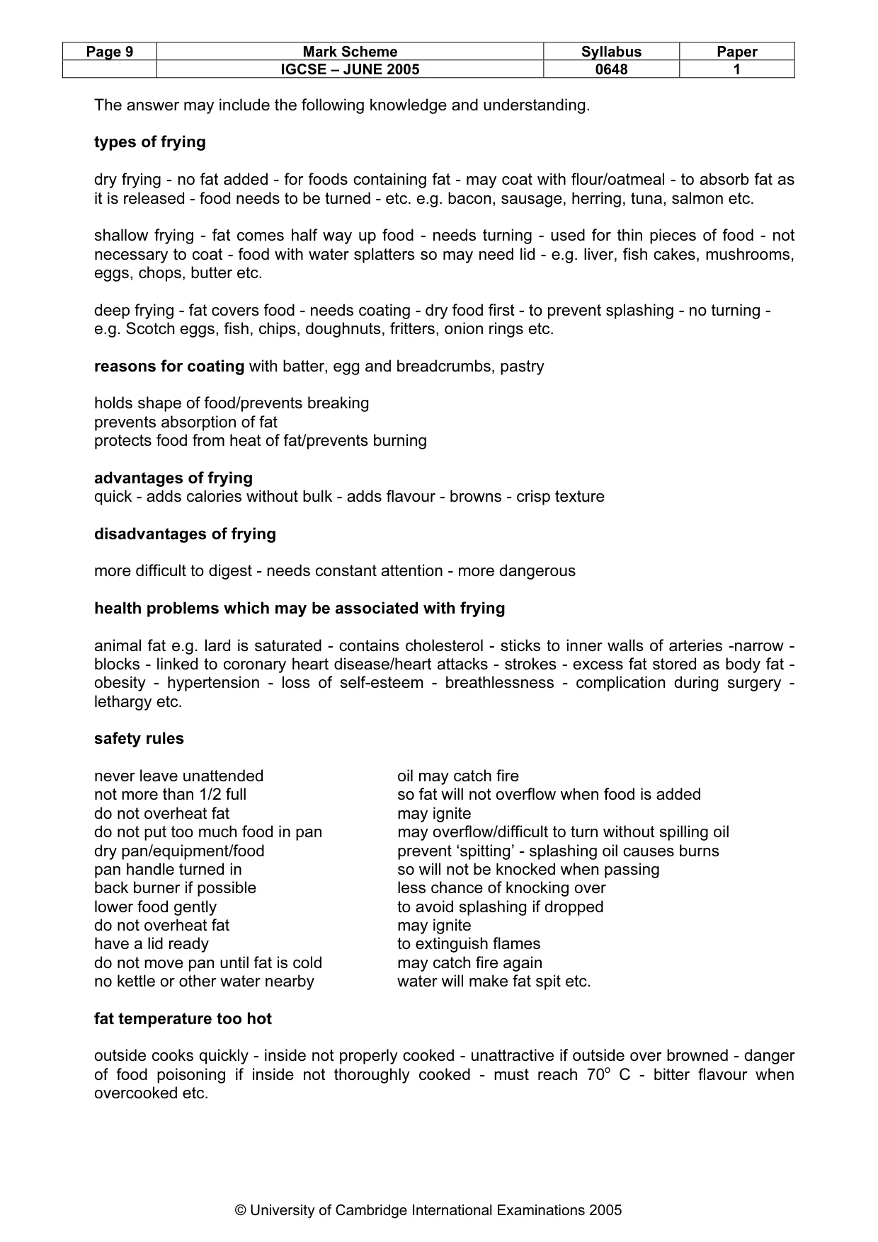 Mark scheme, page 12 of 13