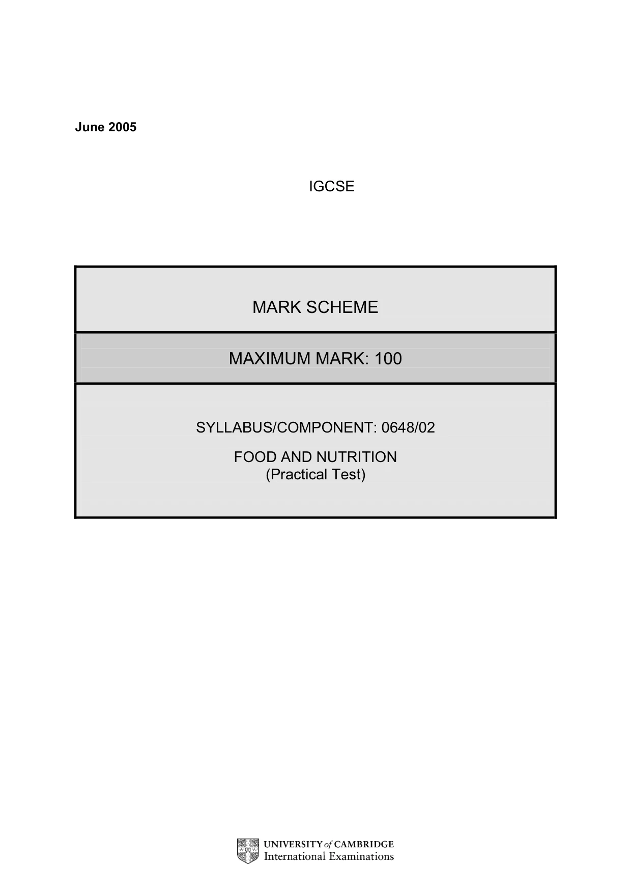 Mark scheme, page 3 of 7