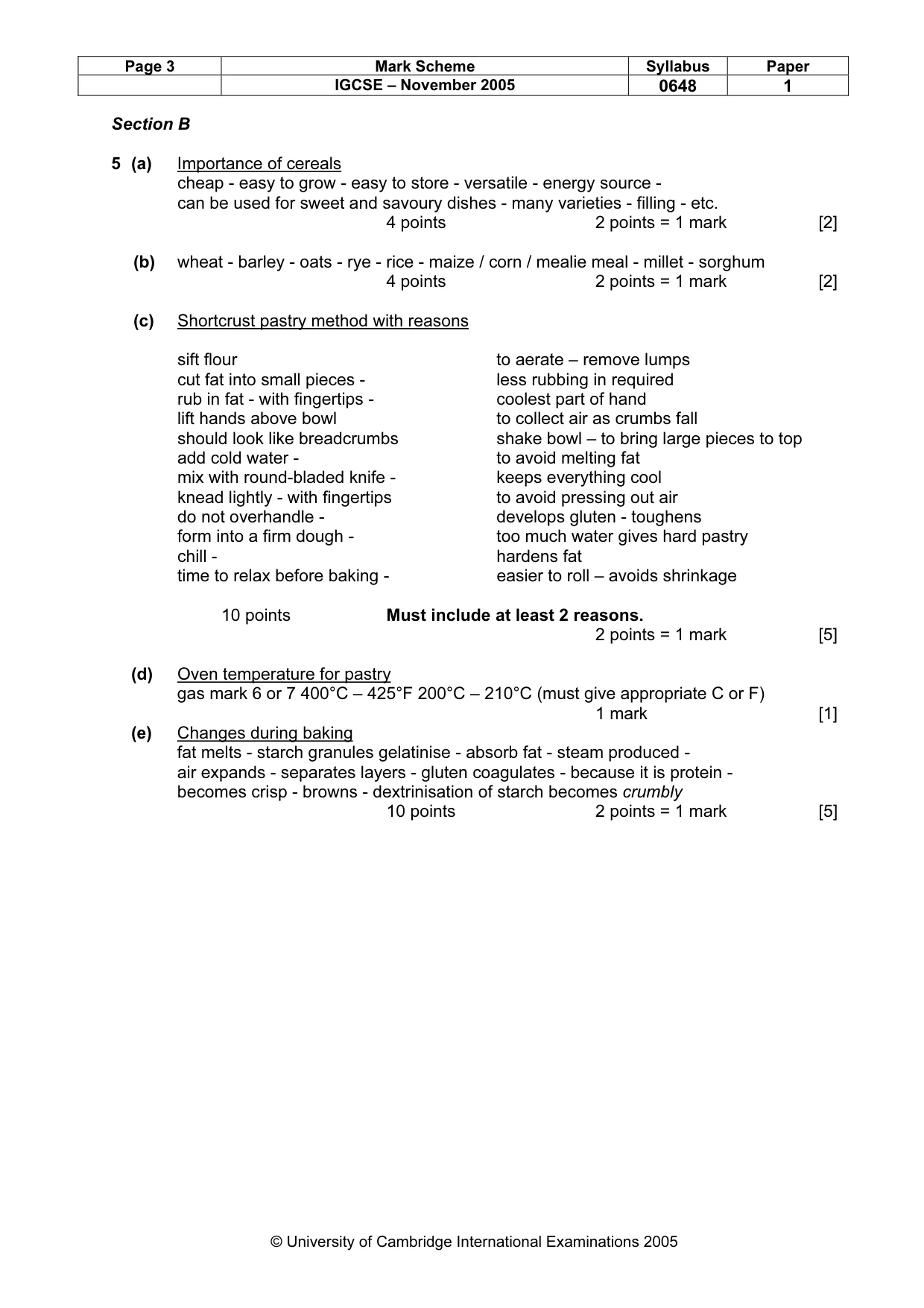 Mark scheme, page 4 of 11