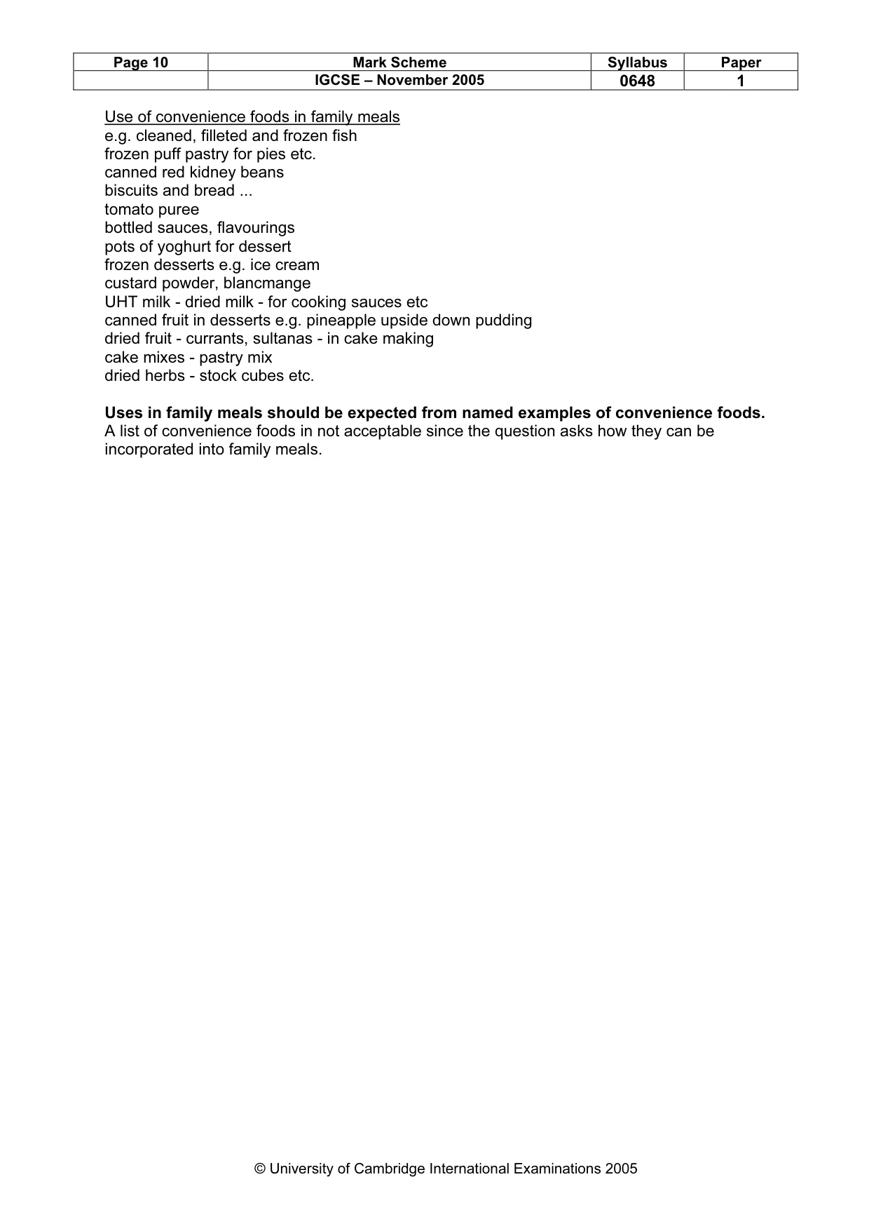 Mark scheme, page 11 of 11