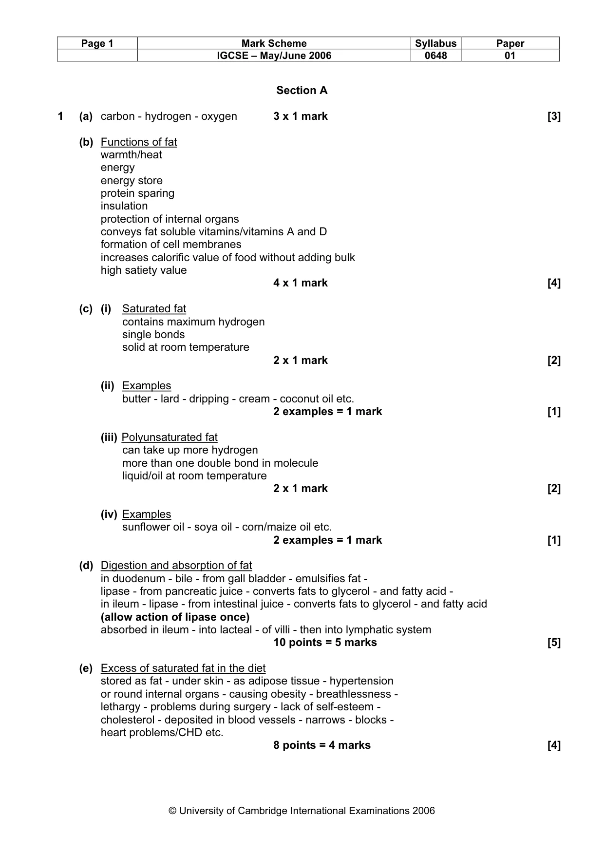 Mark scheme, page 2 of 10
