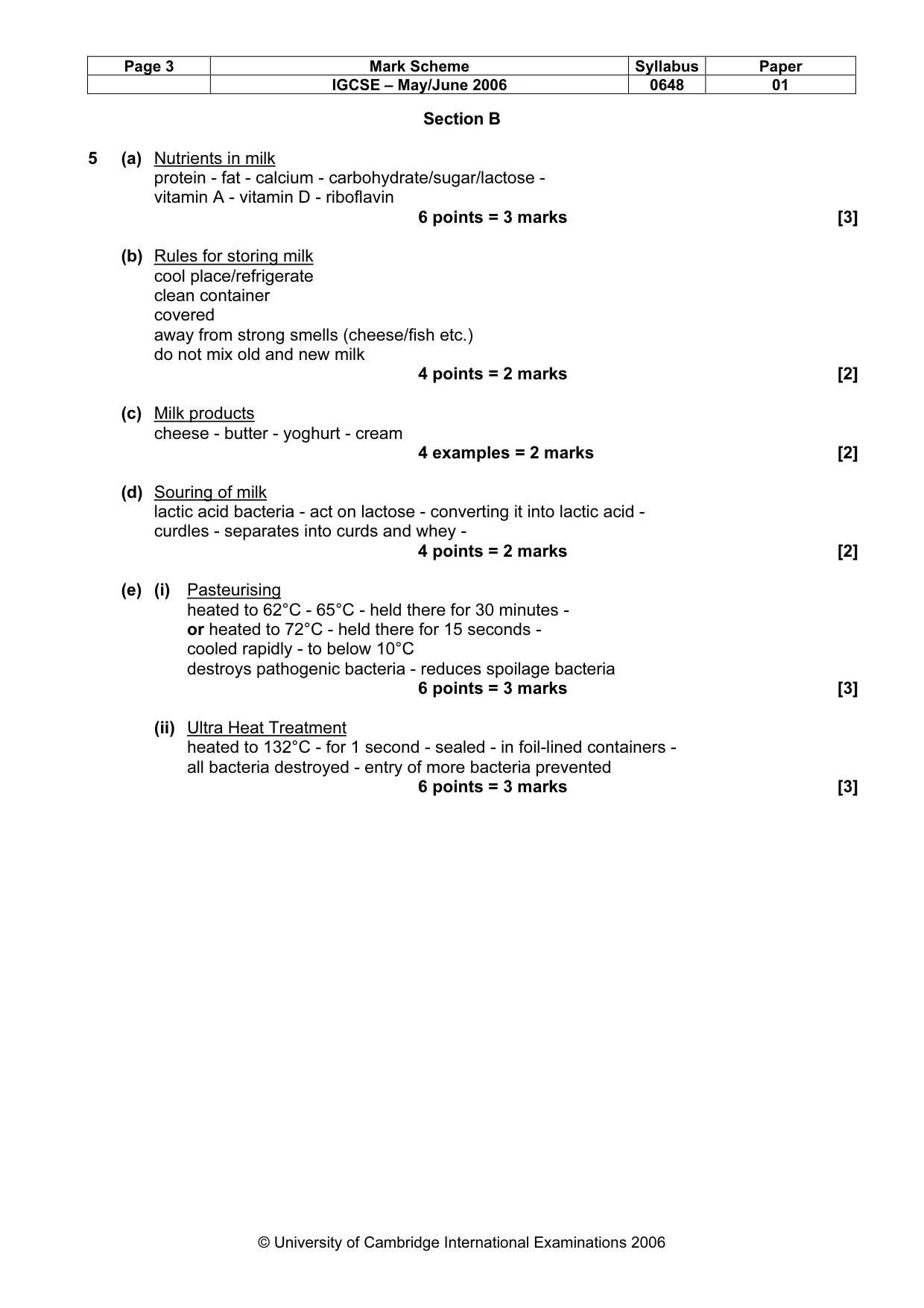 Mark scheme, page 4 of 10