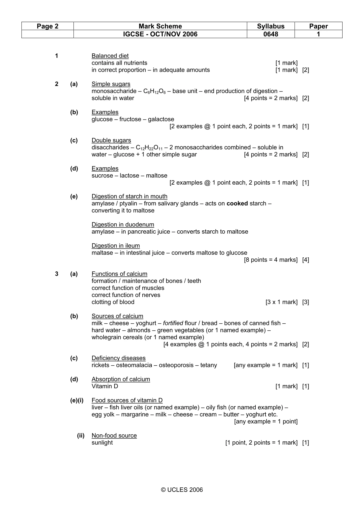 Mark scheme, page 2 of 10