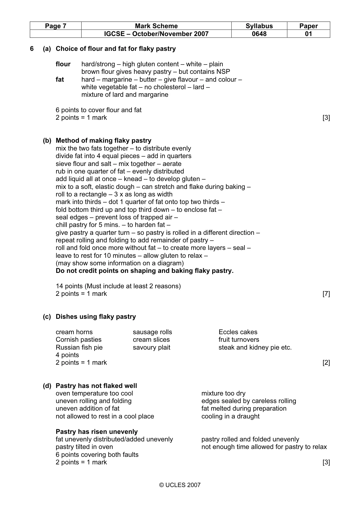 Mark scheme, page 7 of 13