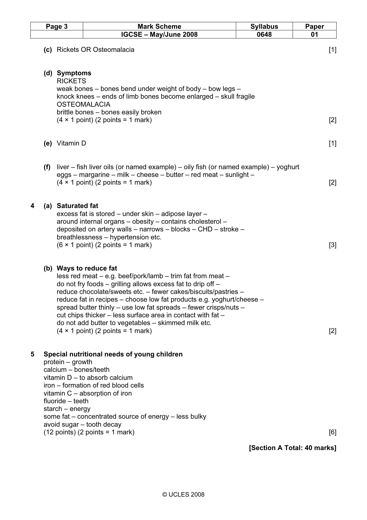 Mark scheme, page 3 of 11