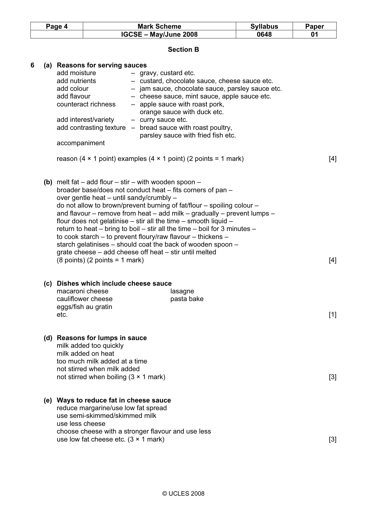 Mark scheme, page 4 of 11