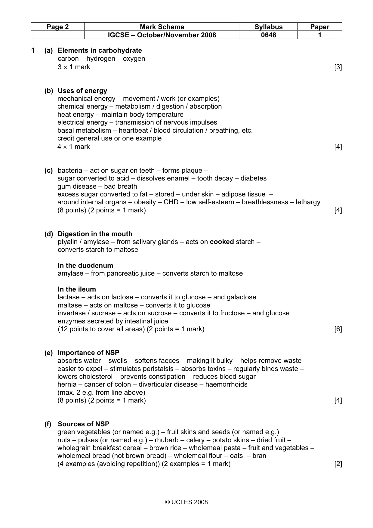 Mark scheme, page 2 of 13