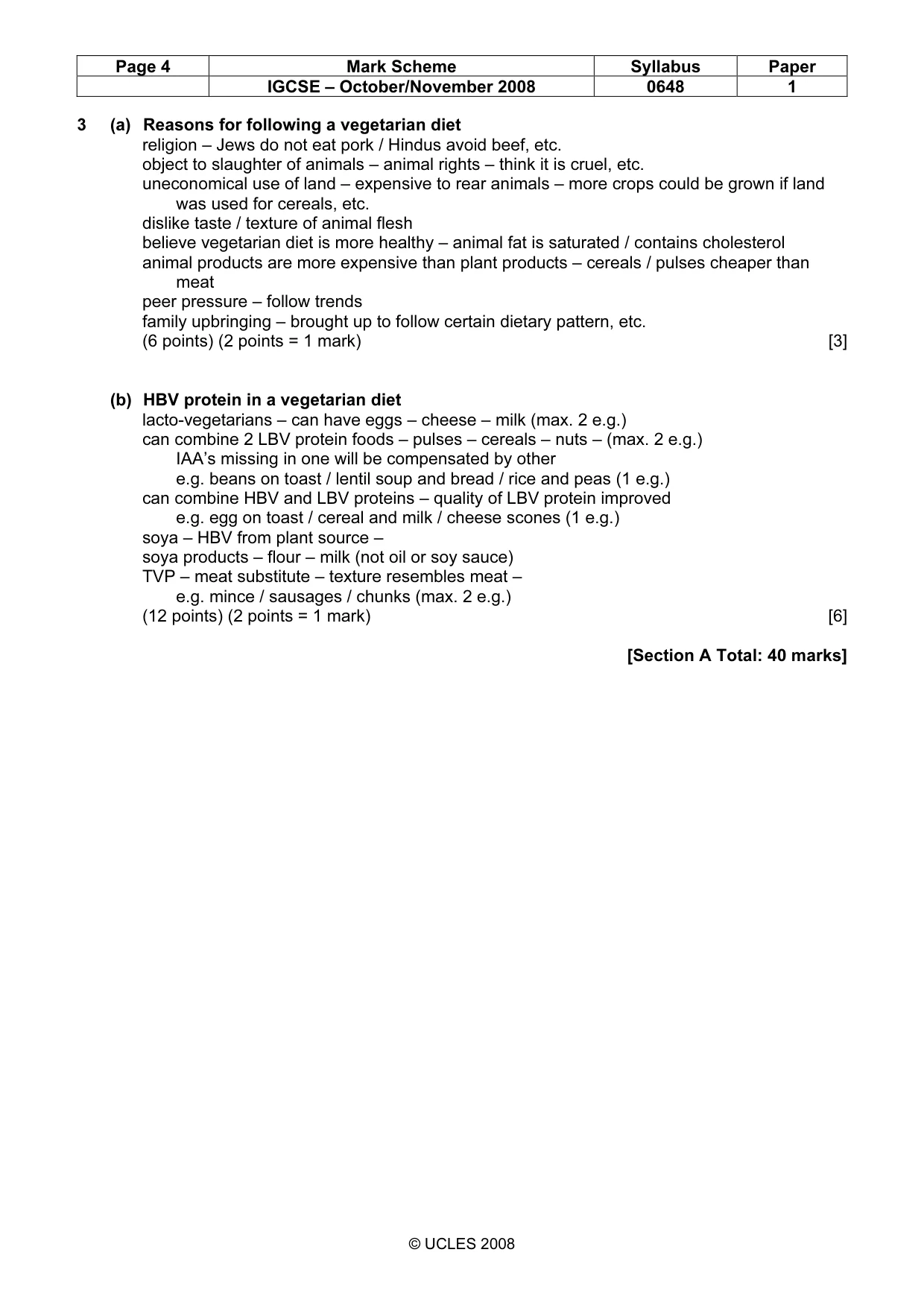 Mark scheme, page 4 of 13