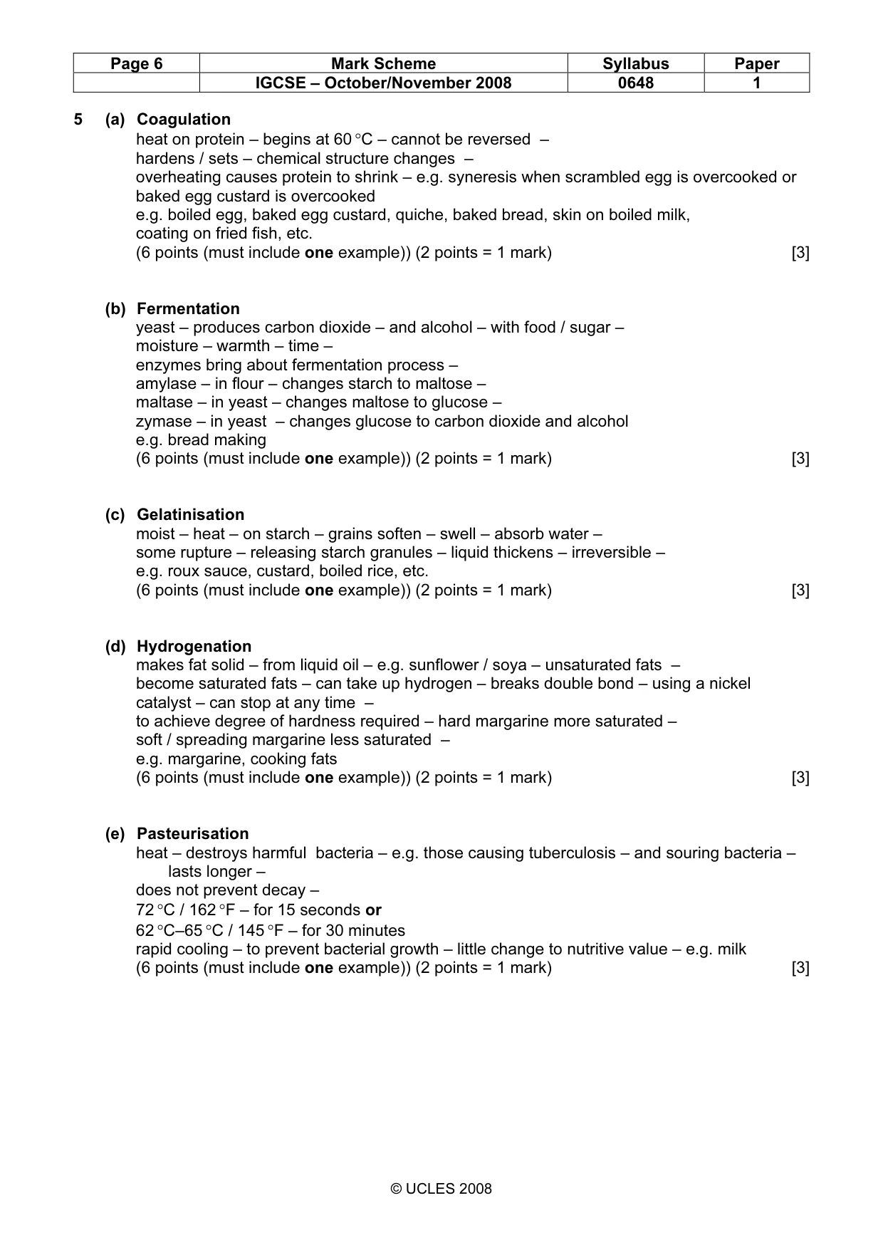 Mark scheme, page 6 of 13