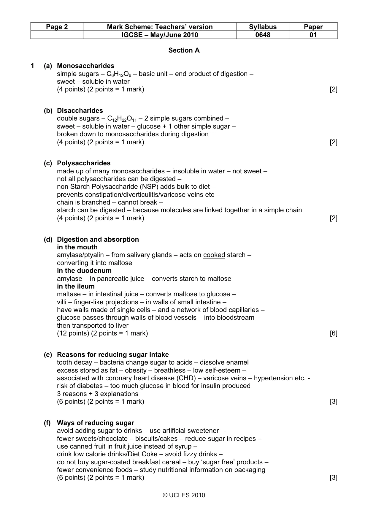Mark scheme, page 2 of 12