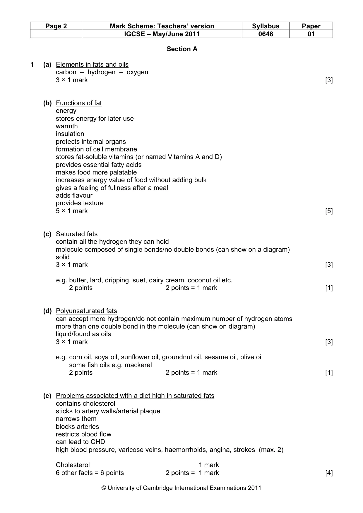 Mark scheme, page 2 of 12