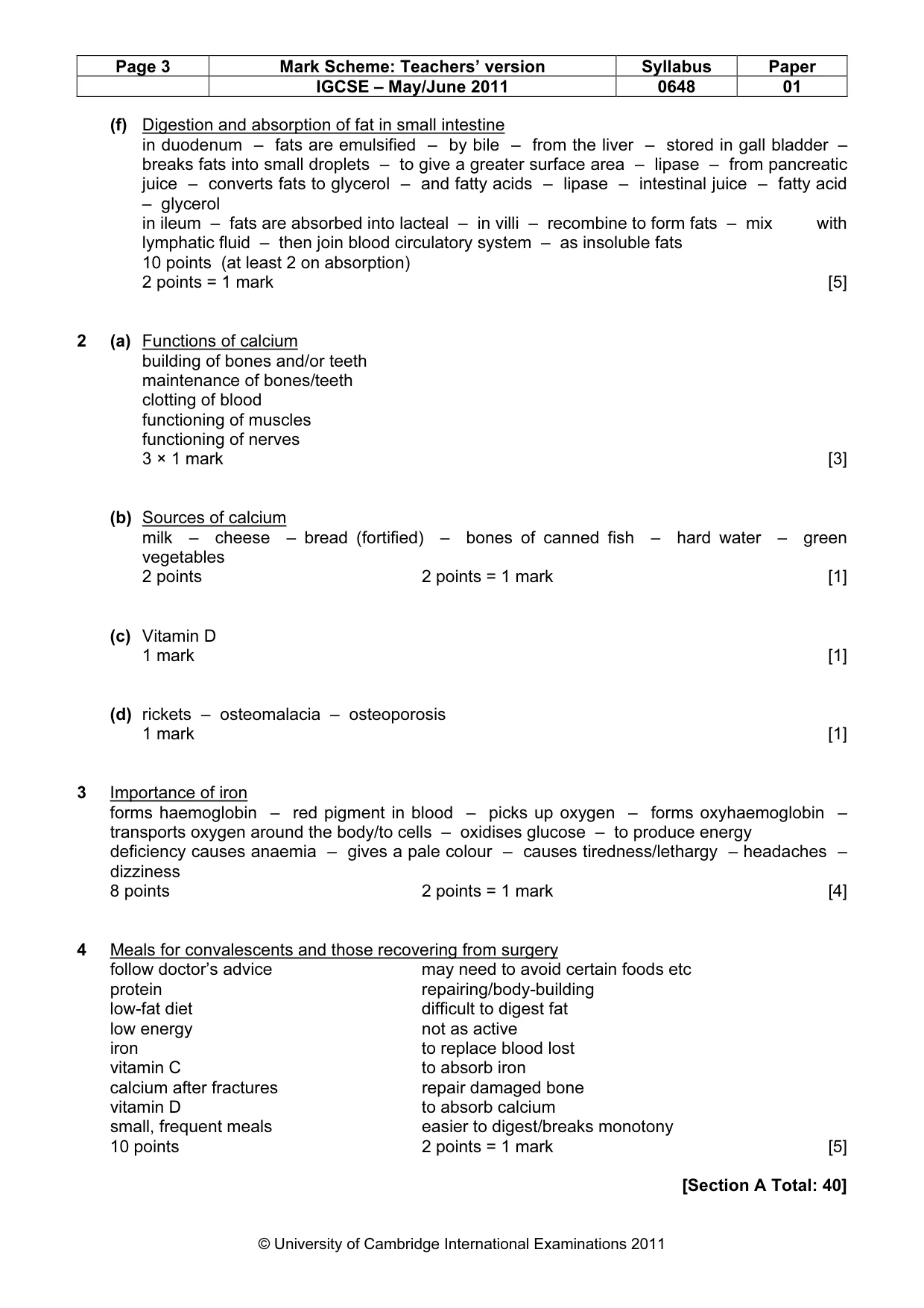 Mark scheme, page 3 of 12