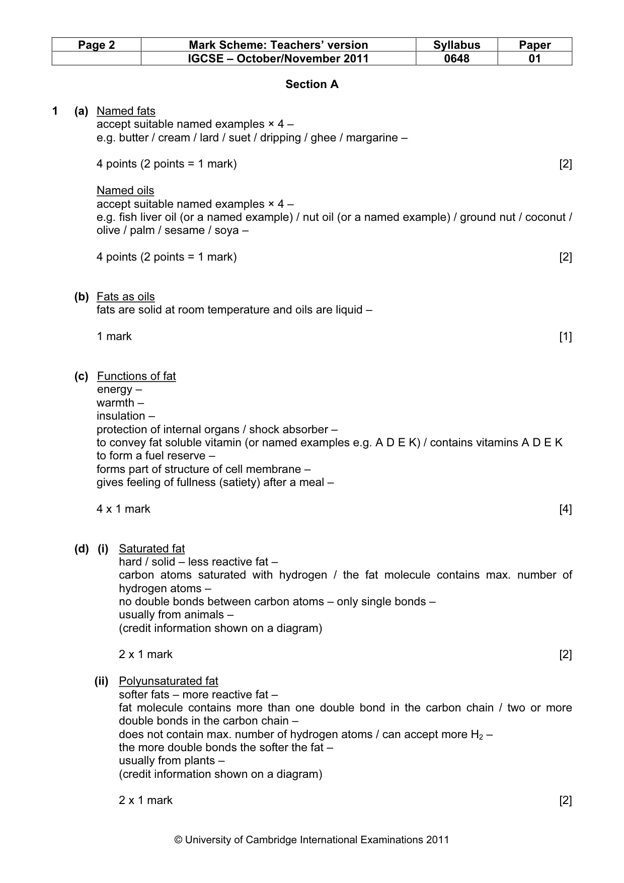 Mark scheme, page 2 of 14