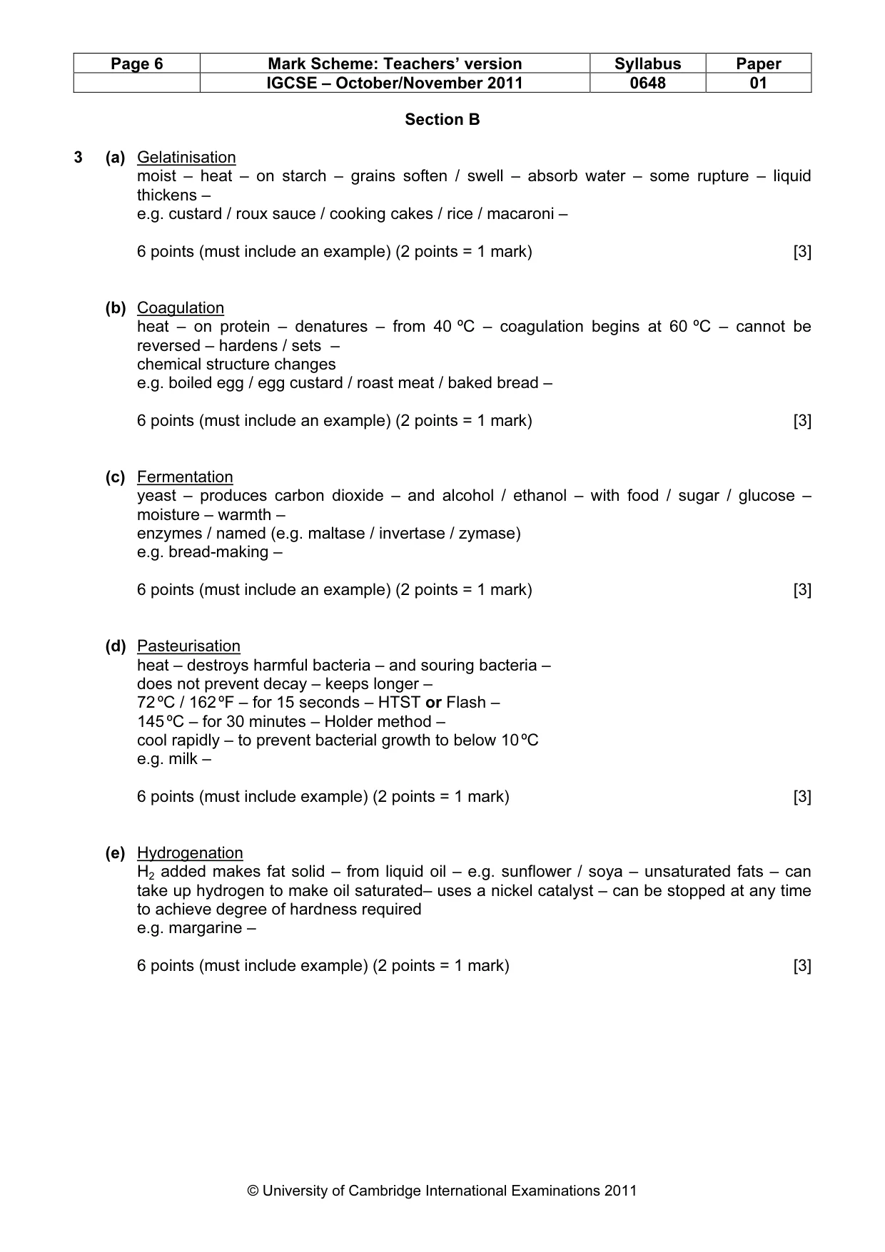 Mark scheme, page 6 of 14