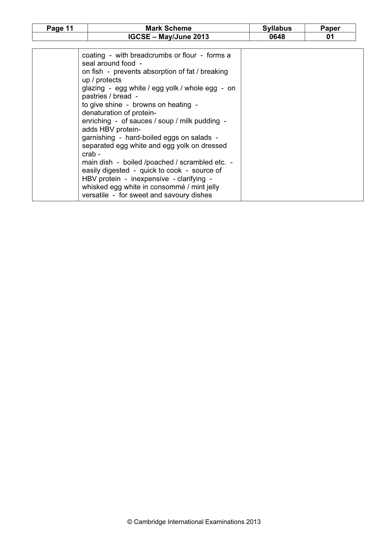 Mark scheme, page 11 of 11