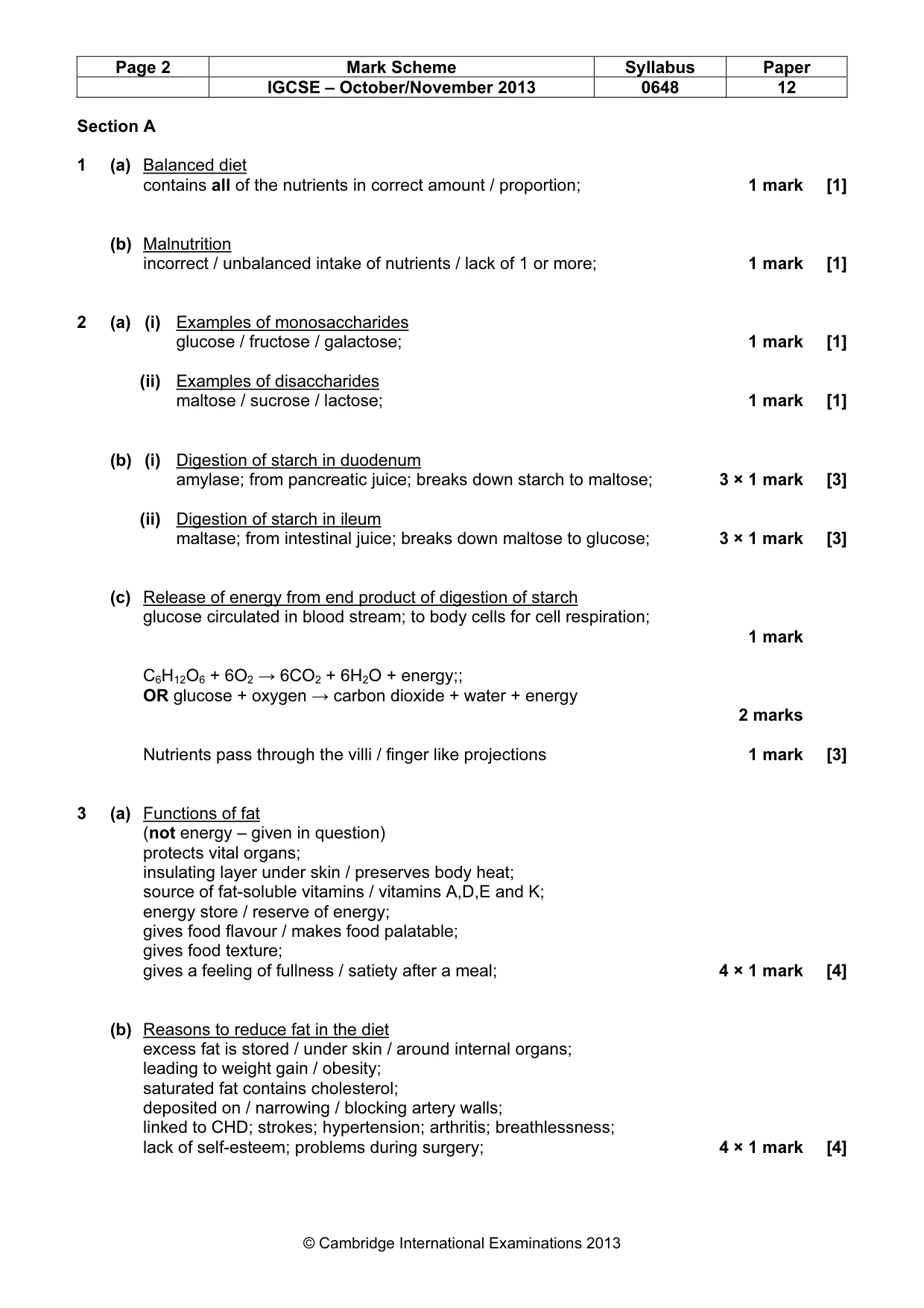 Mark scheme, page 2 of 12