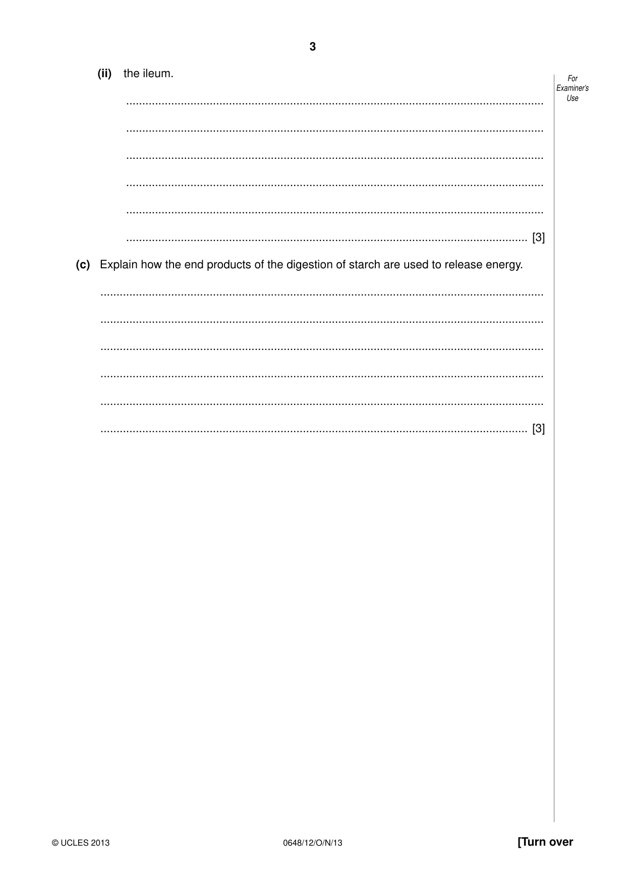 Cambridge IGCSE Food and Nutrition 0648 2013 Oct/Nov Paper 1 · Variant 2 question paper, page 3 of 16