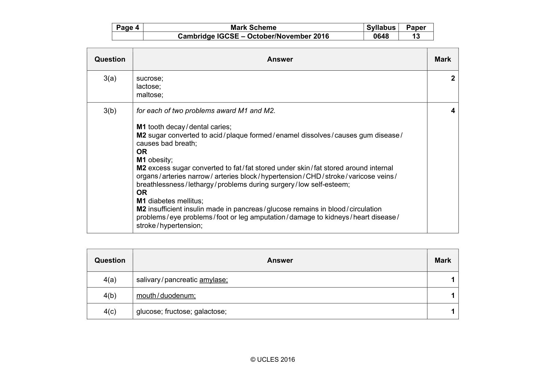 Mark scheme, page 4 of 16