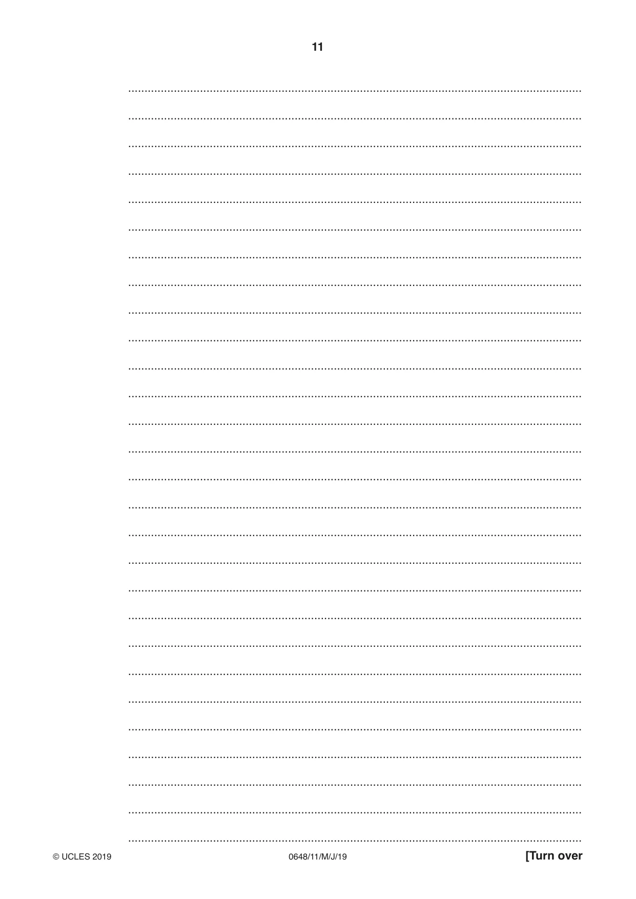 Cambridge IGCSE Food and Nutrition 0648 2019 May/June Paper 1 · Variant 1 question paper, page 11 of 12