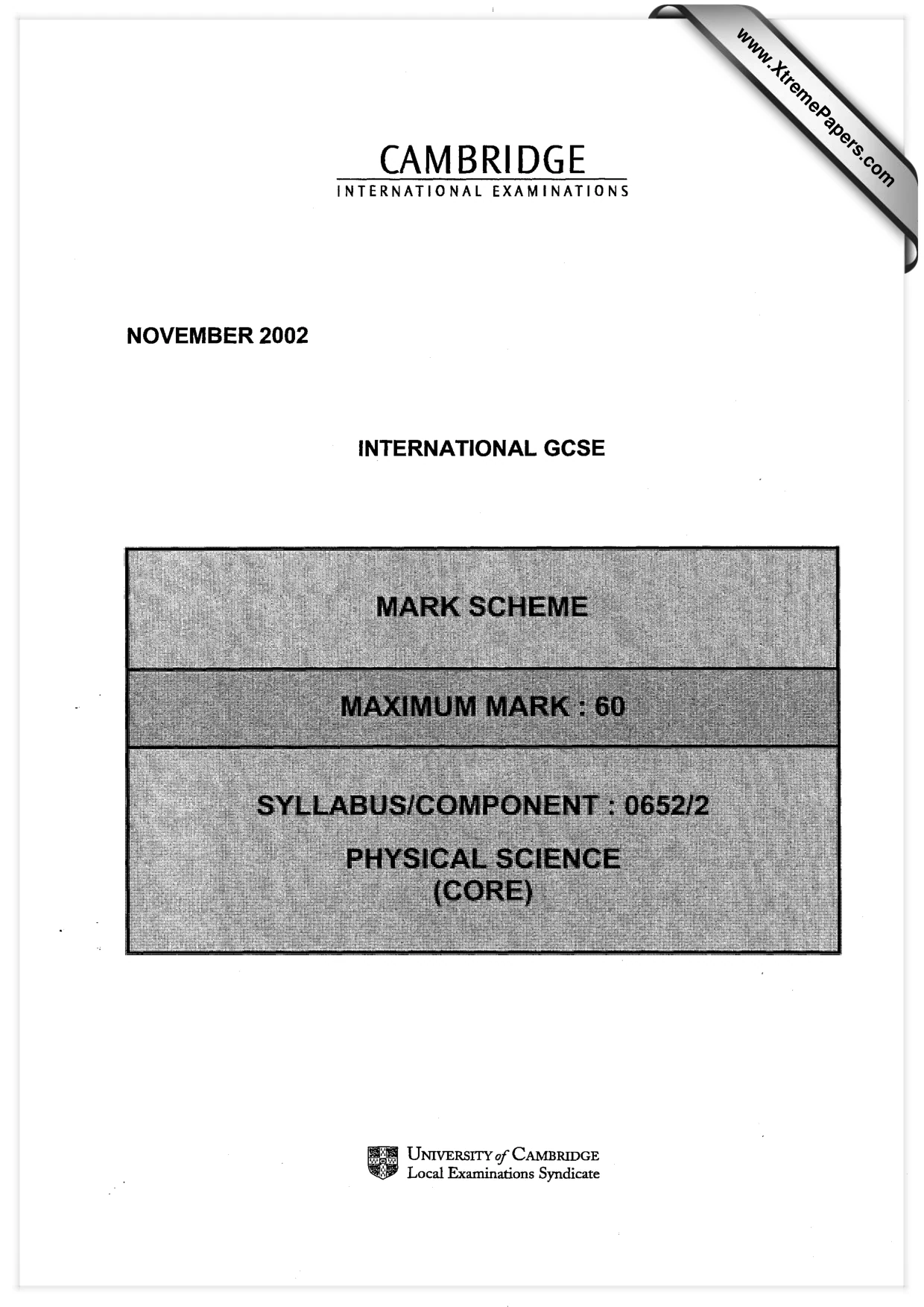Mark scheme, page 1 of 4