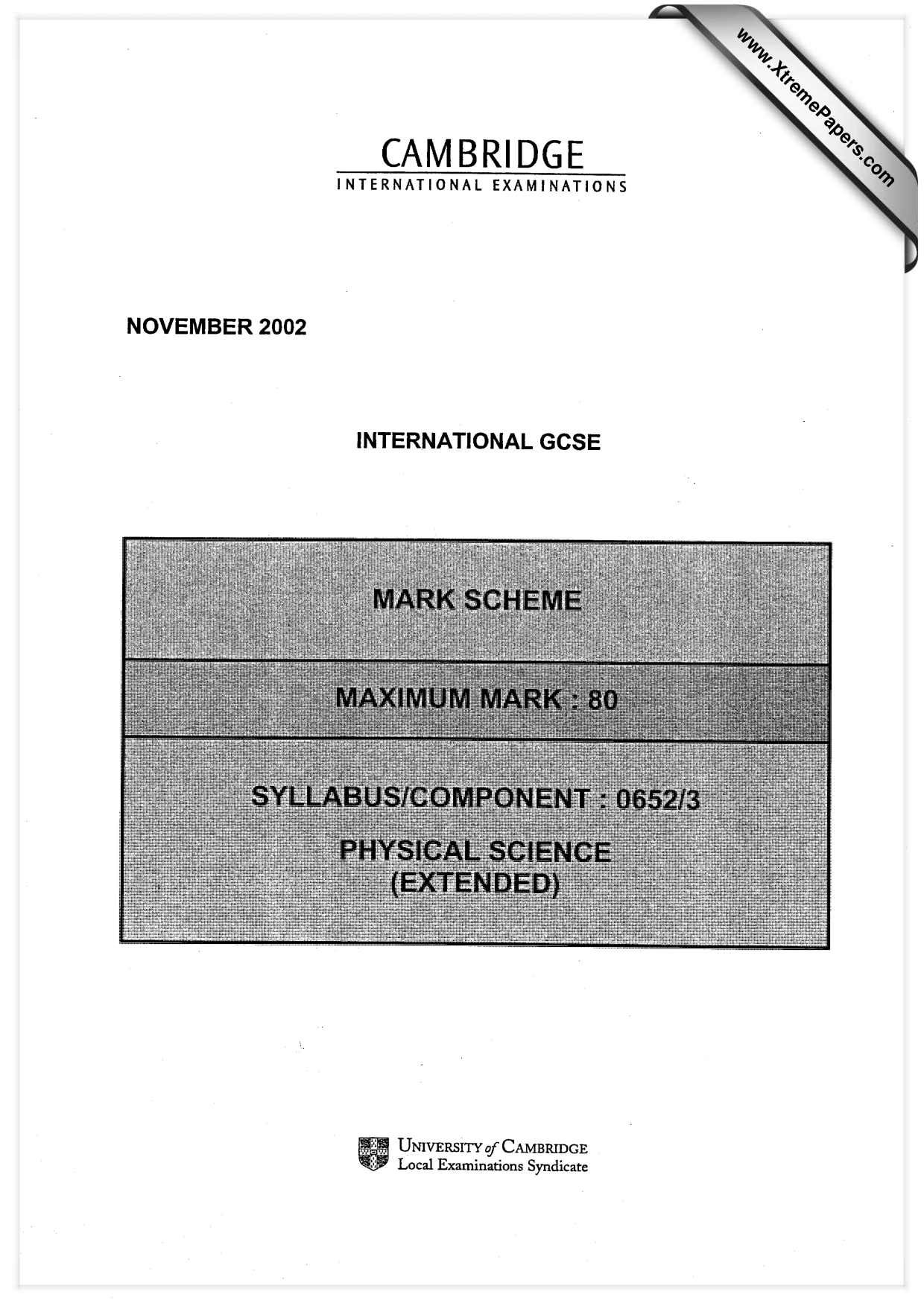 Mark scheme, page 1 of 7