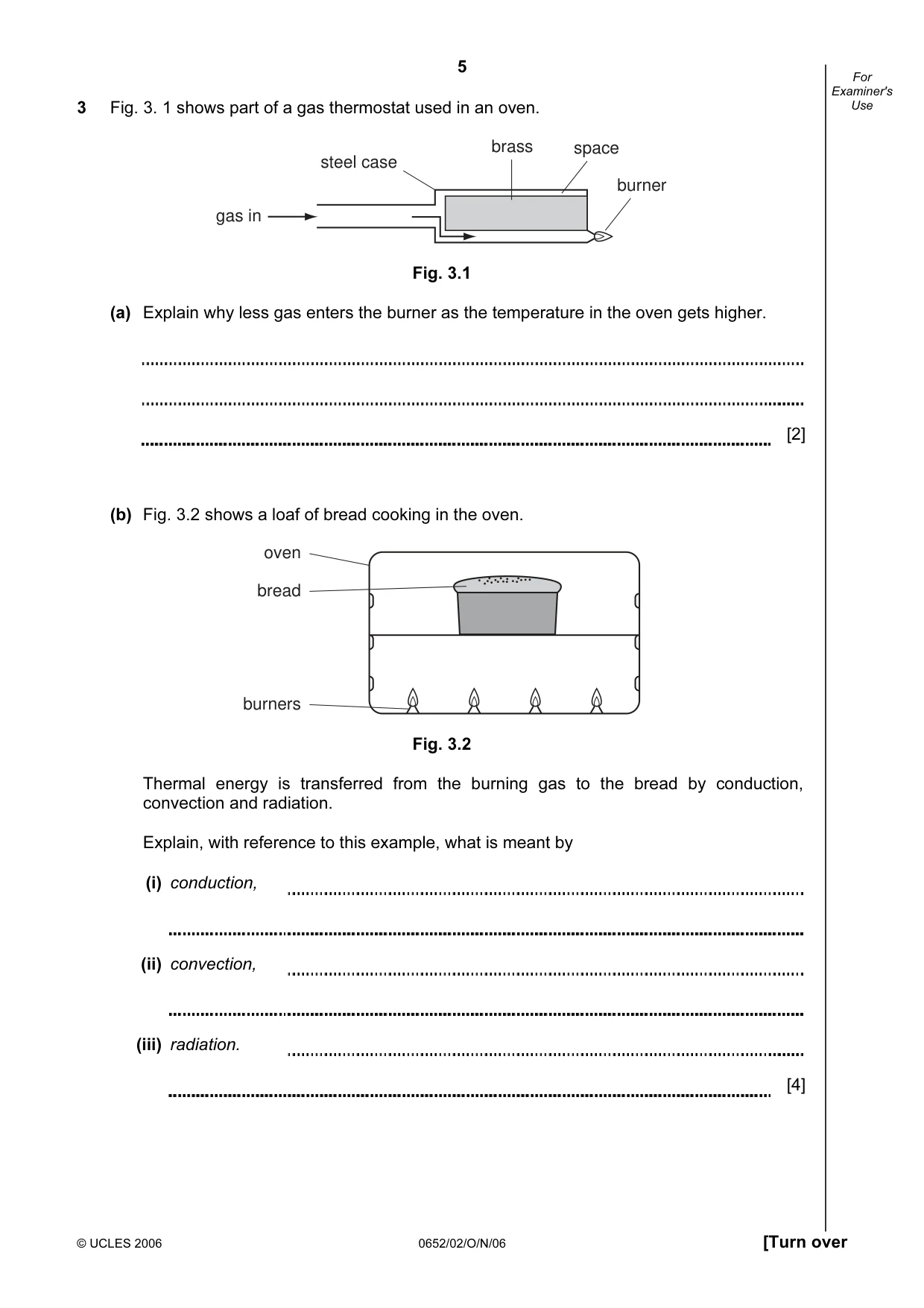 Cambridge IGCSE Physical Science 0652 2006 Oct/Nov Paper 2 · Variant 1 question paper, page 5 of 16
