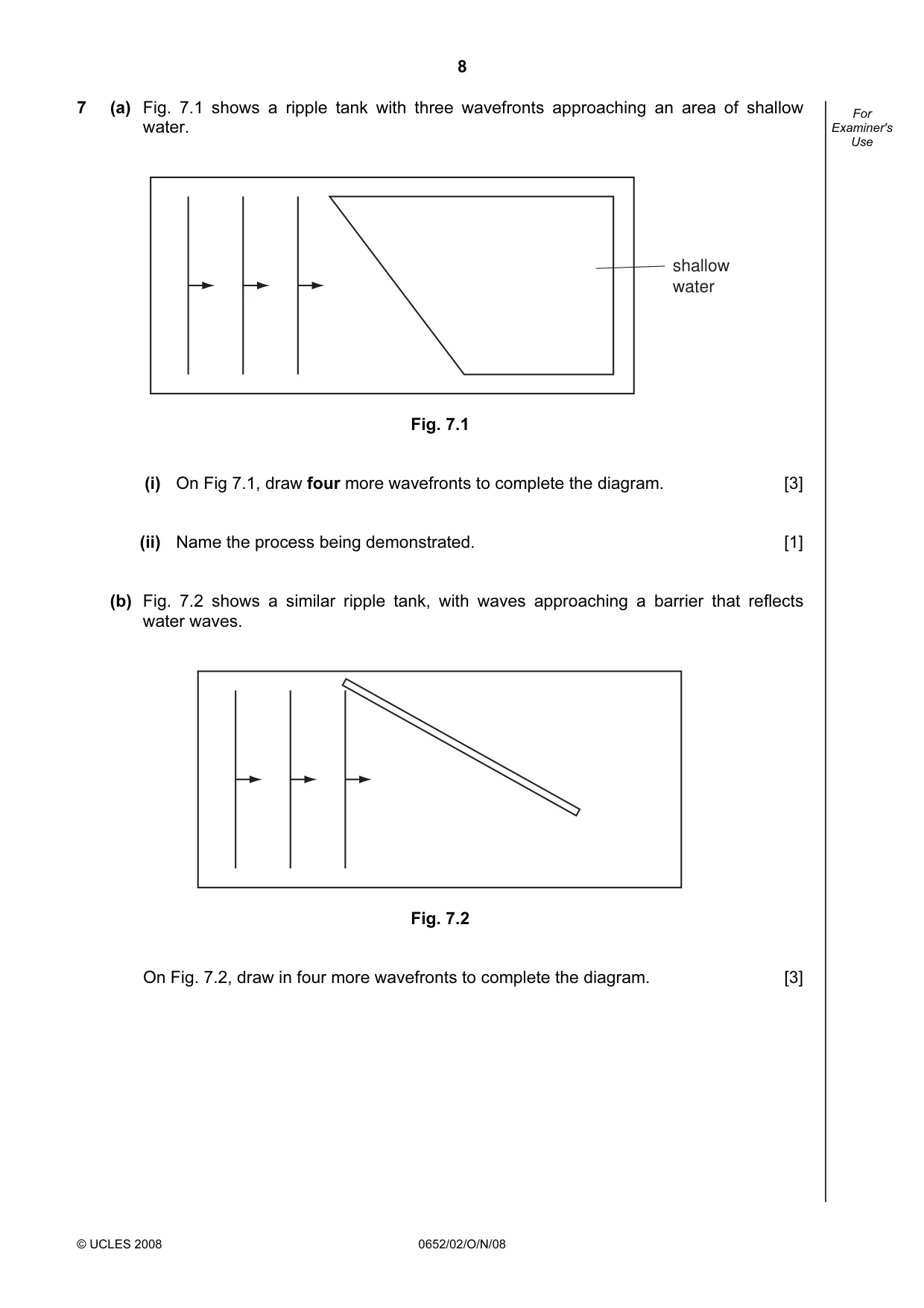 Cambridge IGCSE Physical Science 0652 2008 Oct/Nov Paper 2 · Variant 1 question paper, page 8 of 16