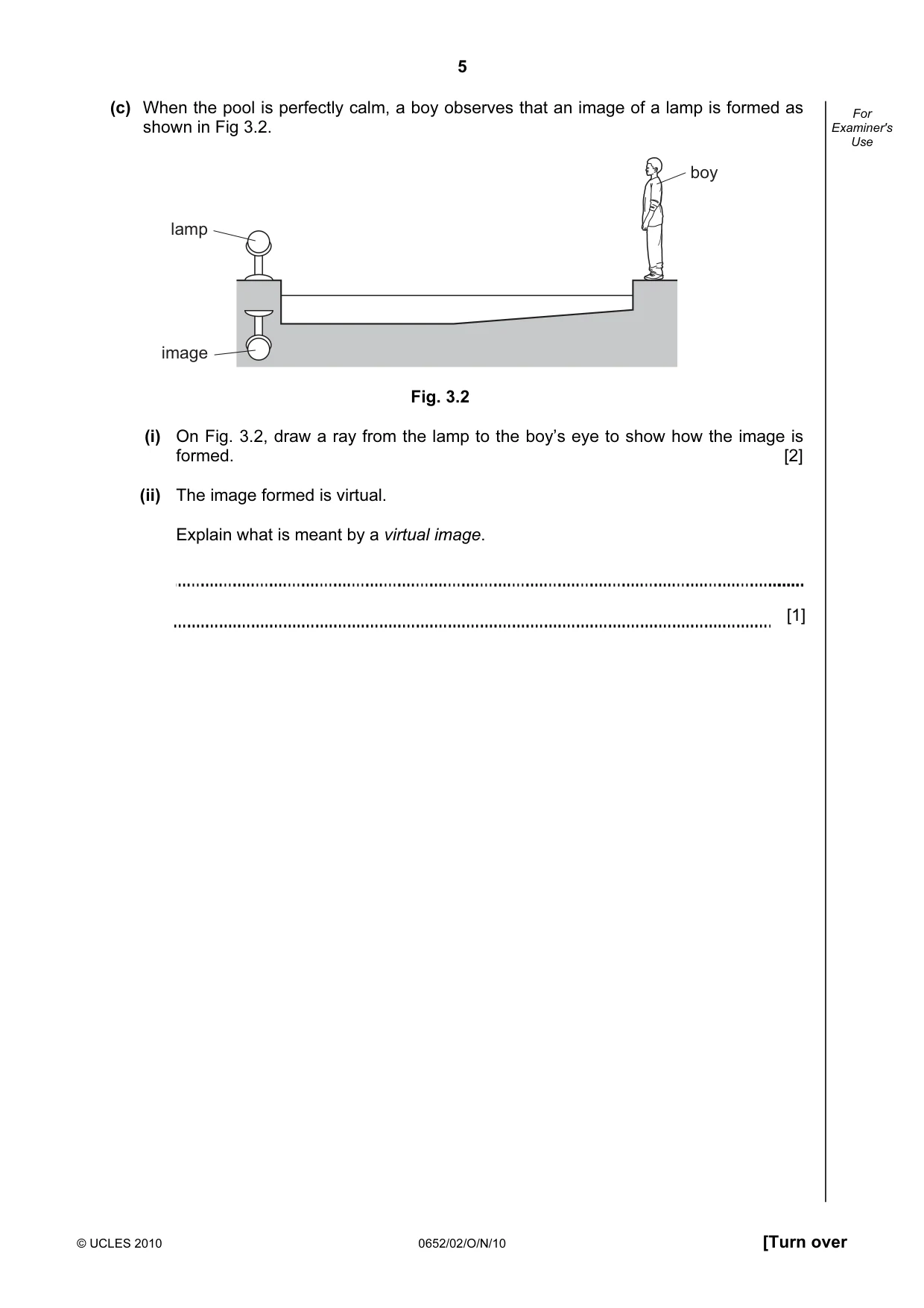 Cambridge IGCSE Physical Science 0652 2010 Oct/Nov Paper 2 · Variant 1 question paper, page 5 of 20