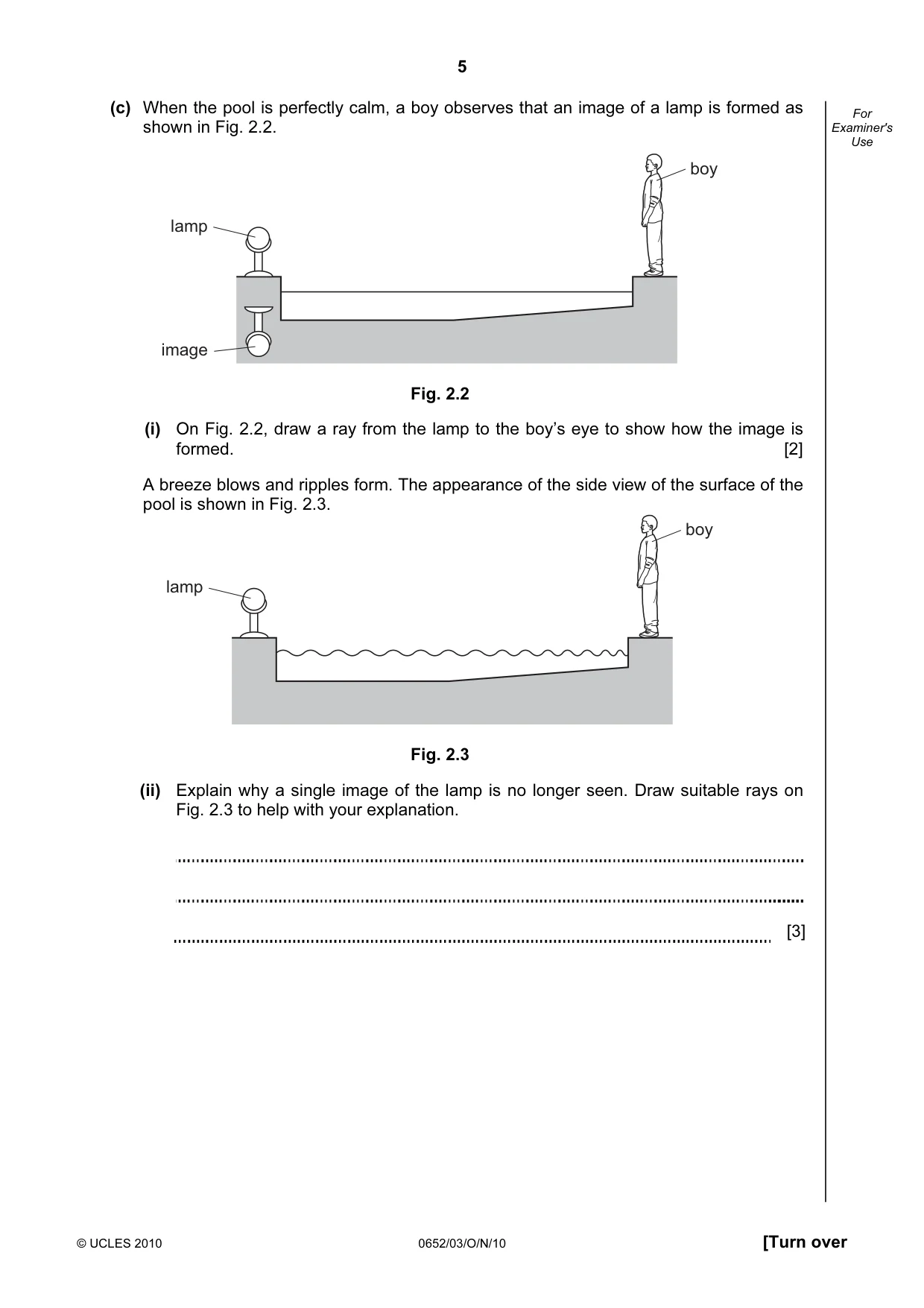 Cambridge IGCSE Physical Science 0652 2010 Oct/Nov Paper 3 · Variant 1 question paper, page 5 of 20
