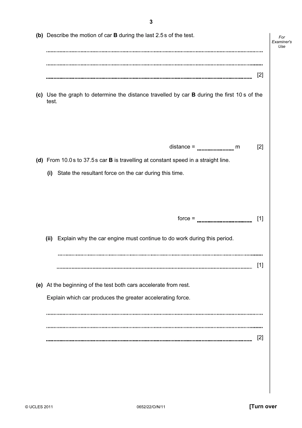 Cambridge IGCSE Physical Science 0652 2011 Oct/Nov Paper 2 · Variant 2 question paper, page 3 of 16