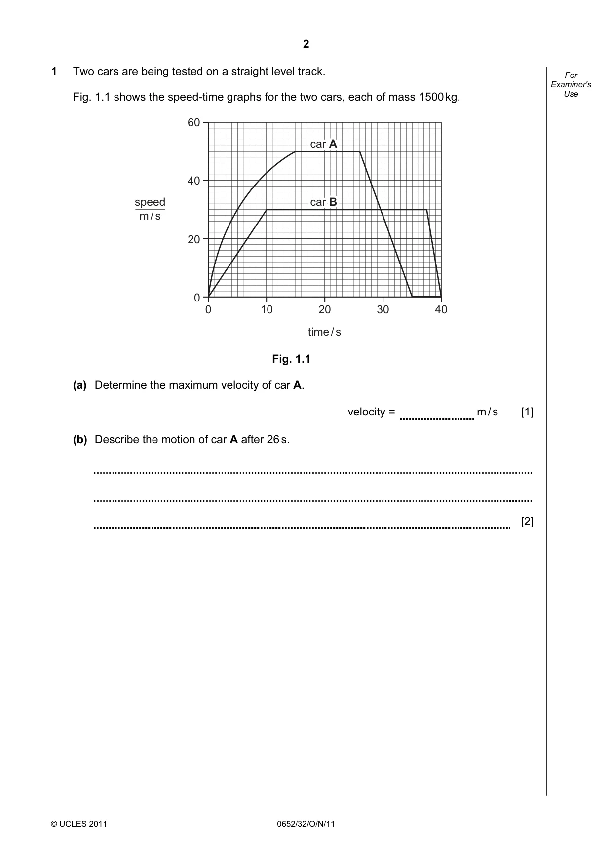 Cambridge IGCSE Physical Science 0652 2011 Oct/Nov Paper 3 · Variant 2 question paper, page 2 of 20