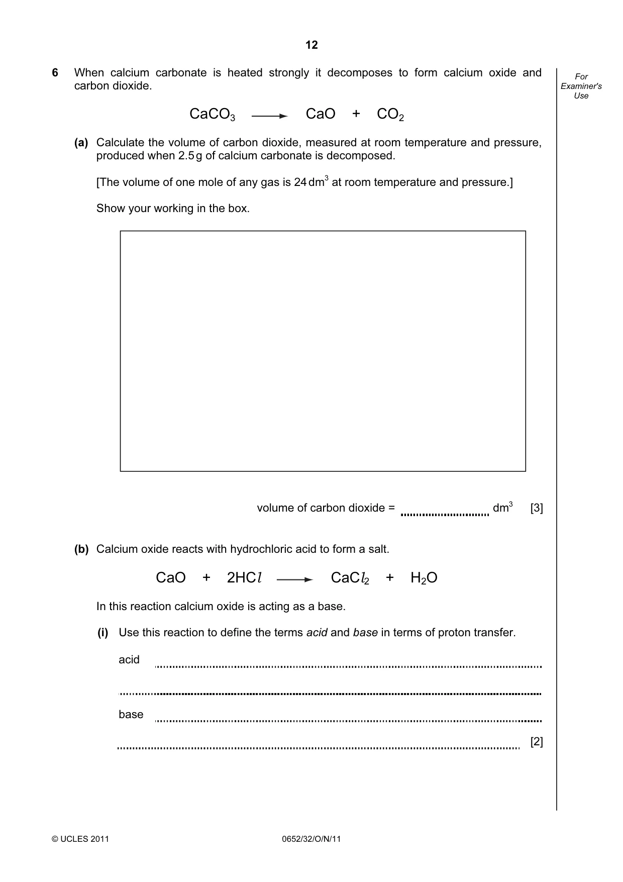 Cambridge IGCSE Physical Science 0652 2011 Oct/Nov Paper 3 · Variant 2 question paper, page 12 of 20