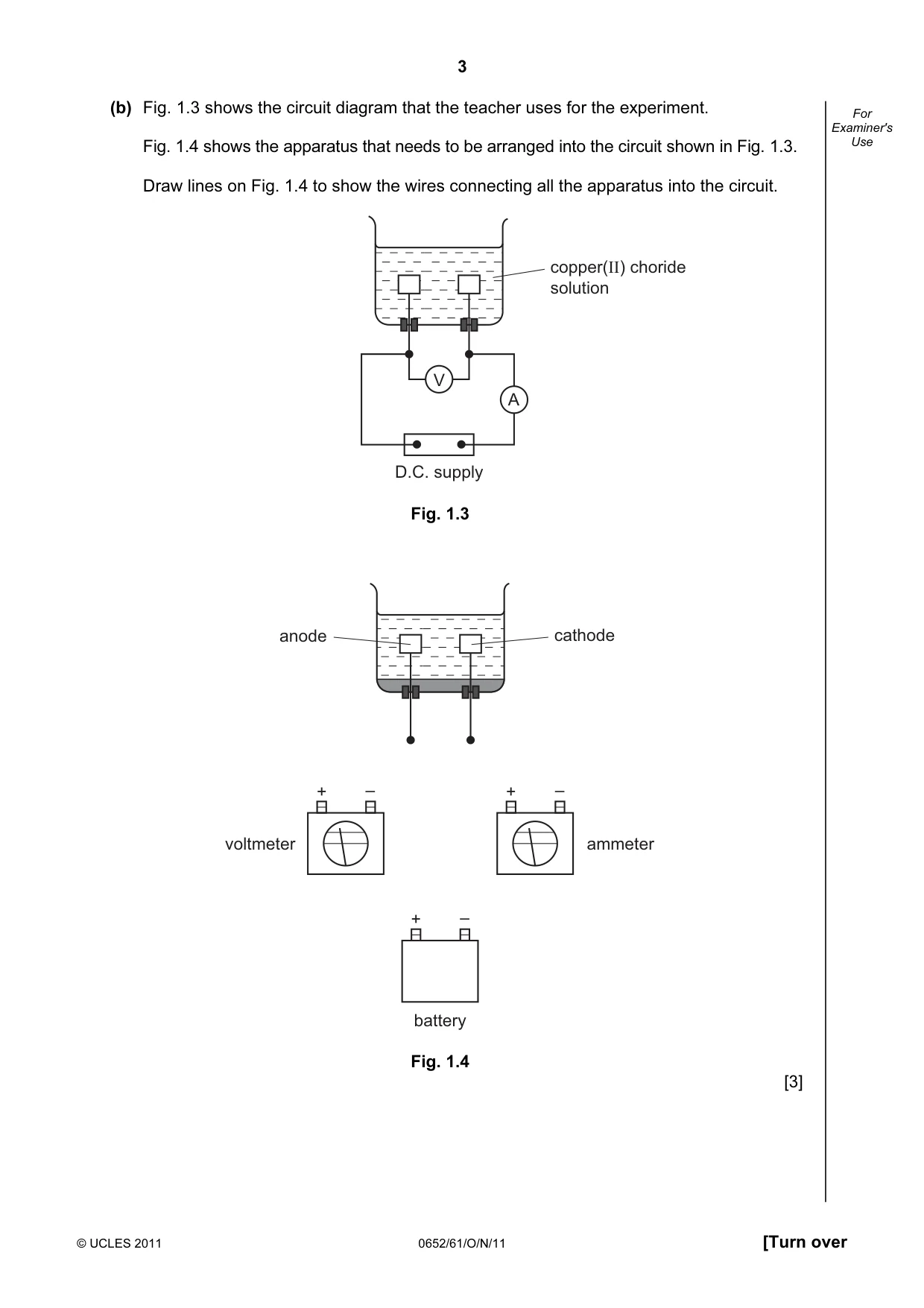 Cambridge IGCSE Physical Science 0652 2011 Oct/Nov Paper 6 · Variant 1 question paper, page 3 of 24