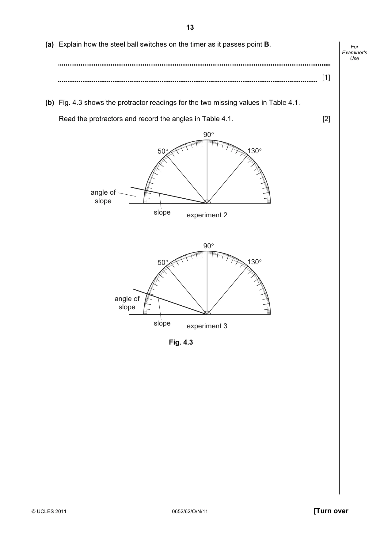 Cambridge IGCSE Physical Science 0652 2011 Oct/Nov Paper 6 · Variant 2 question paper, page 13 of 20