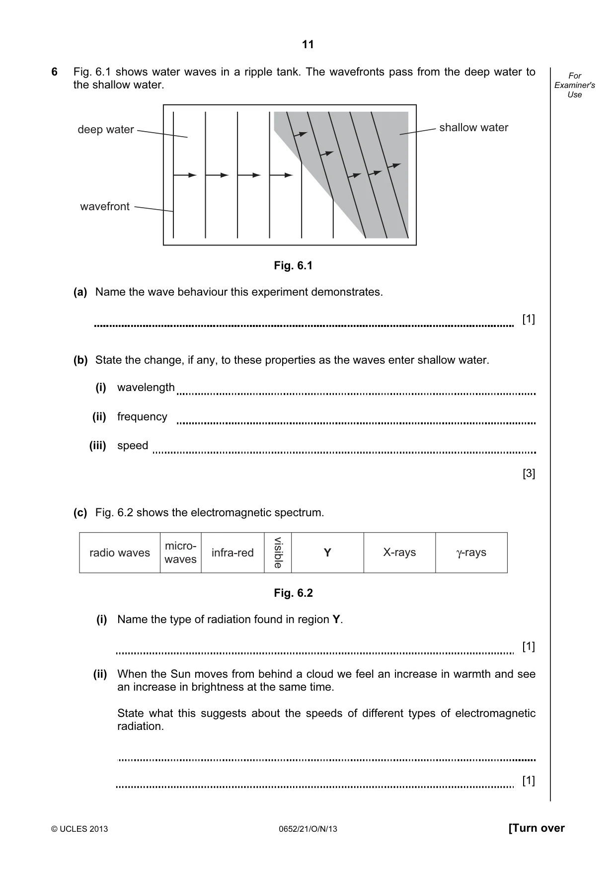 Cambridge IGCSE Physical Science 0652 2013 Oct/Nov Paper 2 · Variant 1 question paper, page 11 of 24