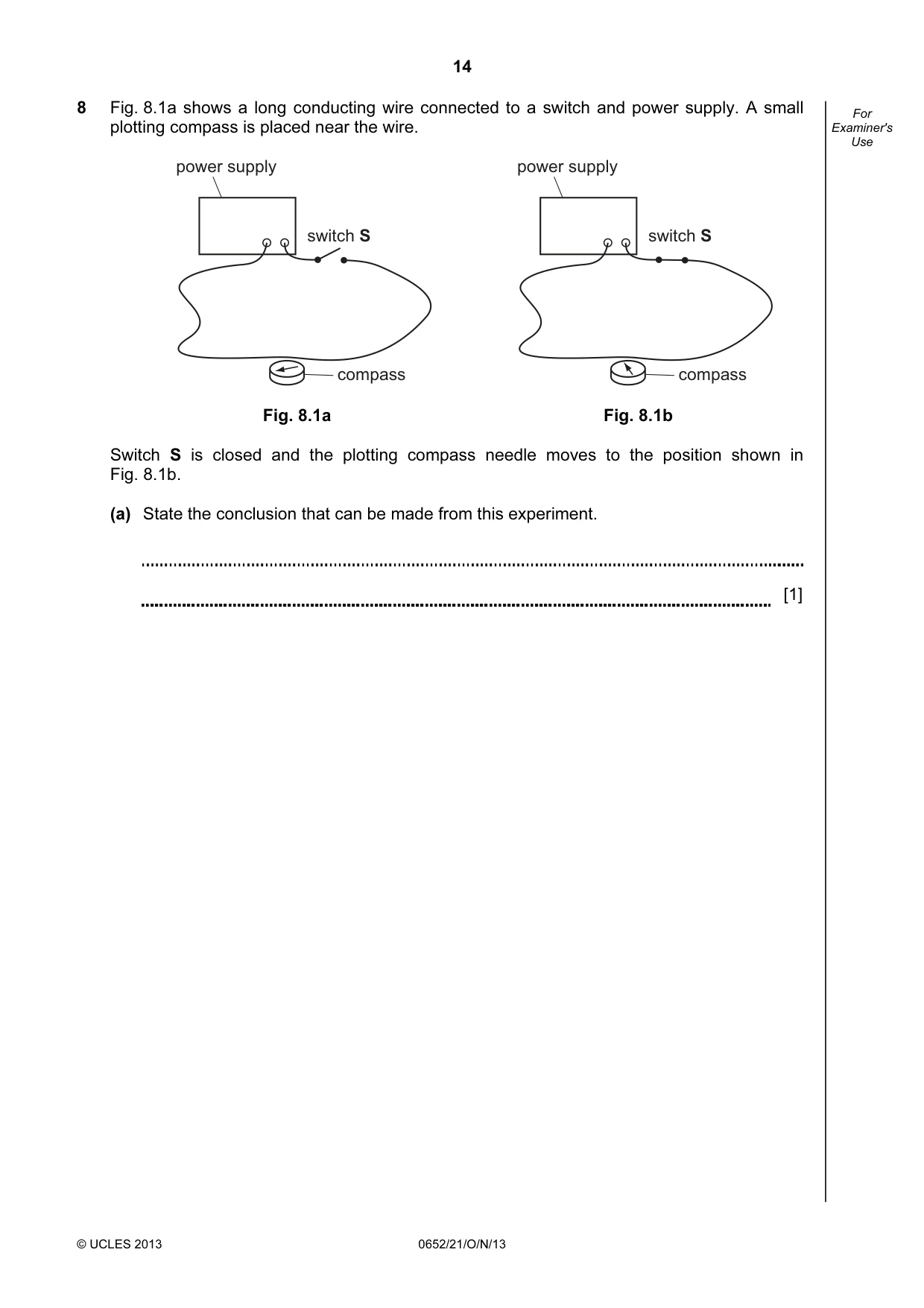 Cambridge IGCSE Physical Science 0652 2013 Oct/Nov Paper 2 · Variant 1 question paper, page 14 of 24